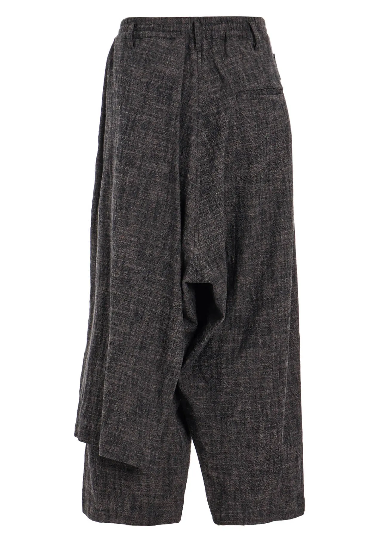 SLUB WASHER COTTON WRAP PANTS sold by Yohji Yamamoto product image thumbnail 4