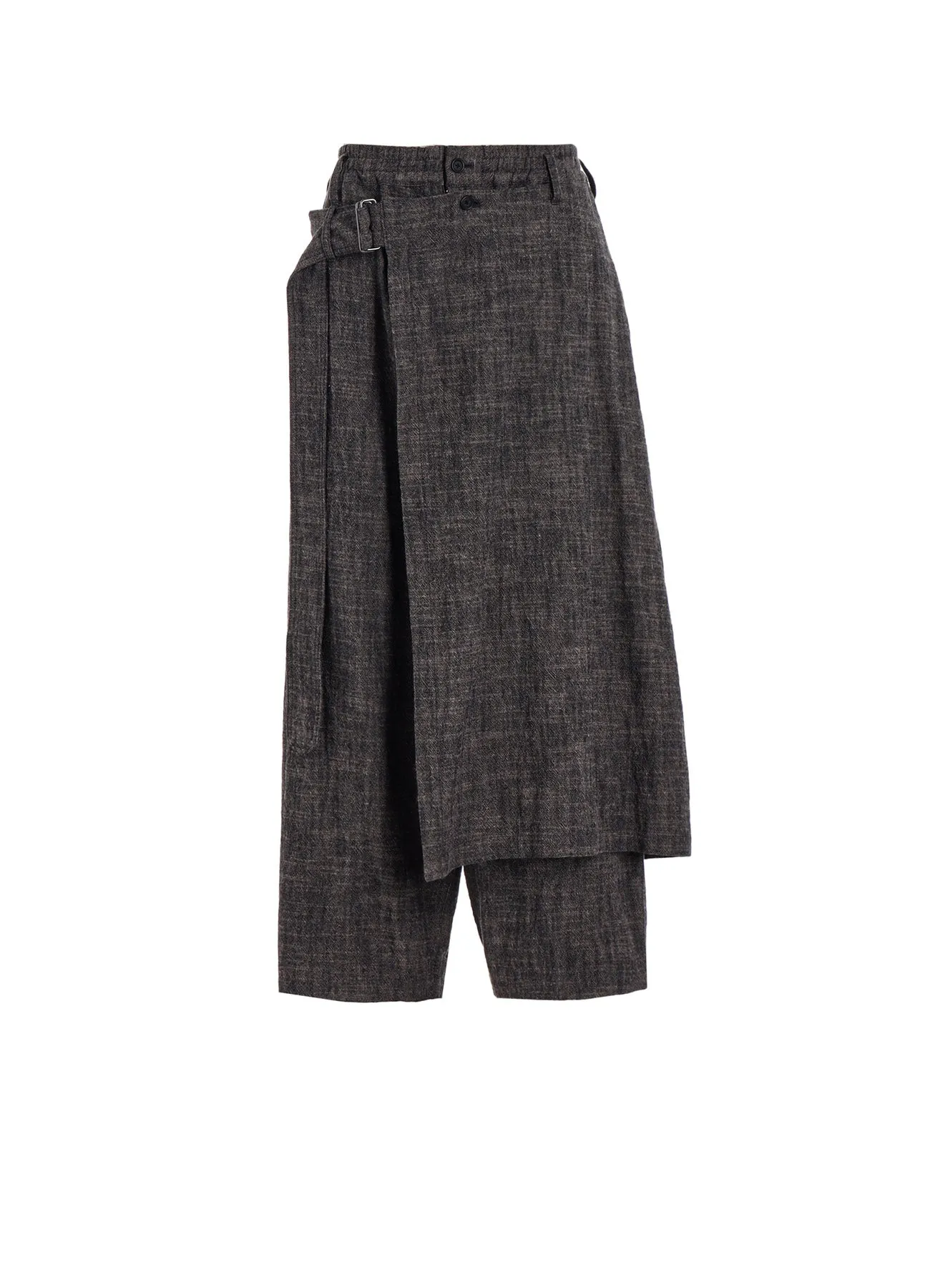SLUB WASHER COTTON WRAP PANTS sold by Yohji Yamamoto