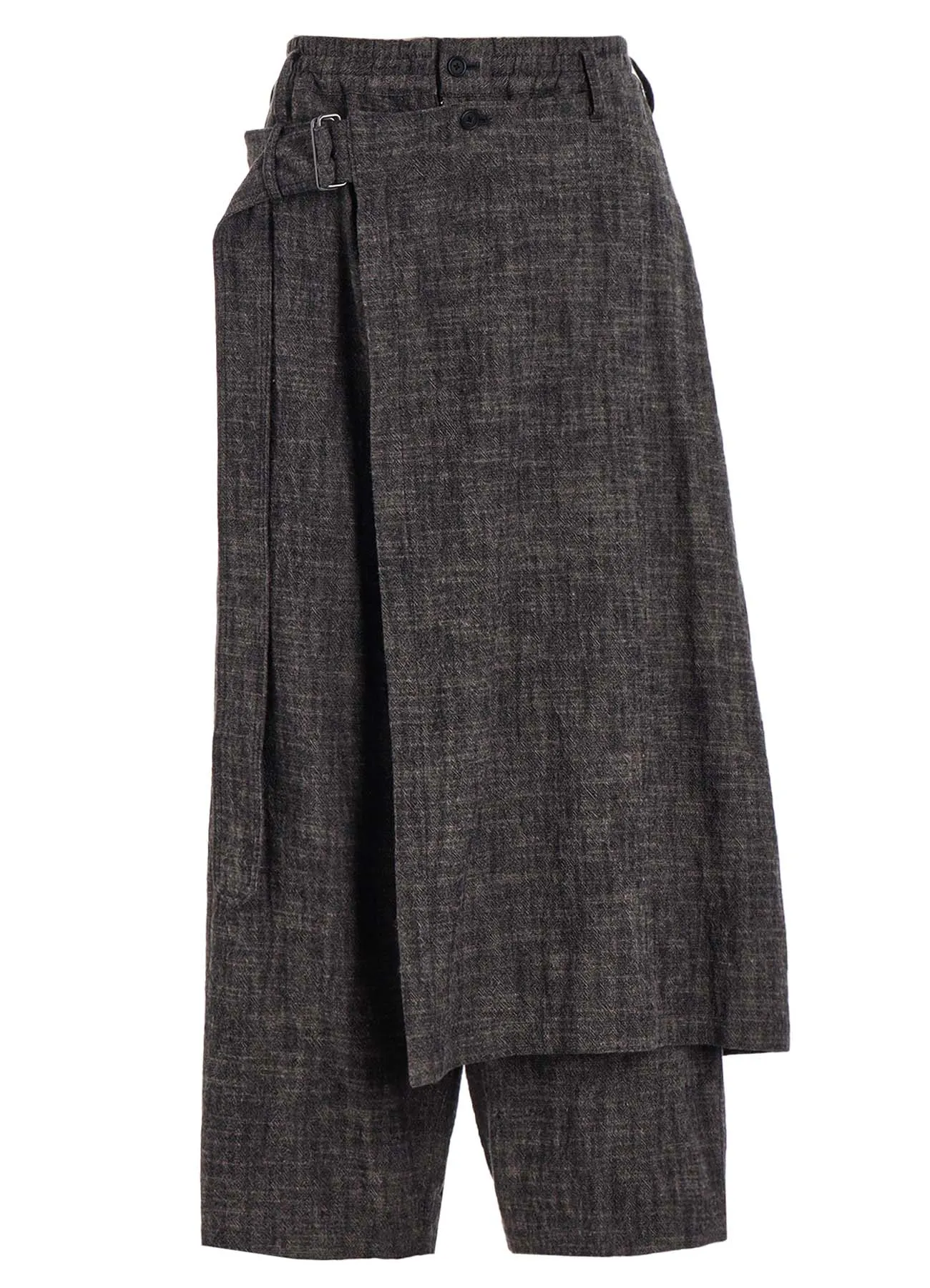 SLUB WASHER COTTON WRAP PANTS sold by Yohji Yamamoto product image thumbnail 2