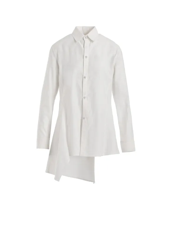 COTTON TWILL LONG SWTICHED BLOUSE sold by Yohji Yamamoto