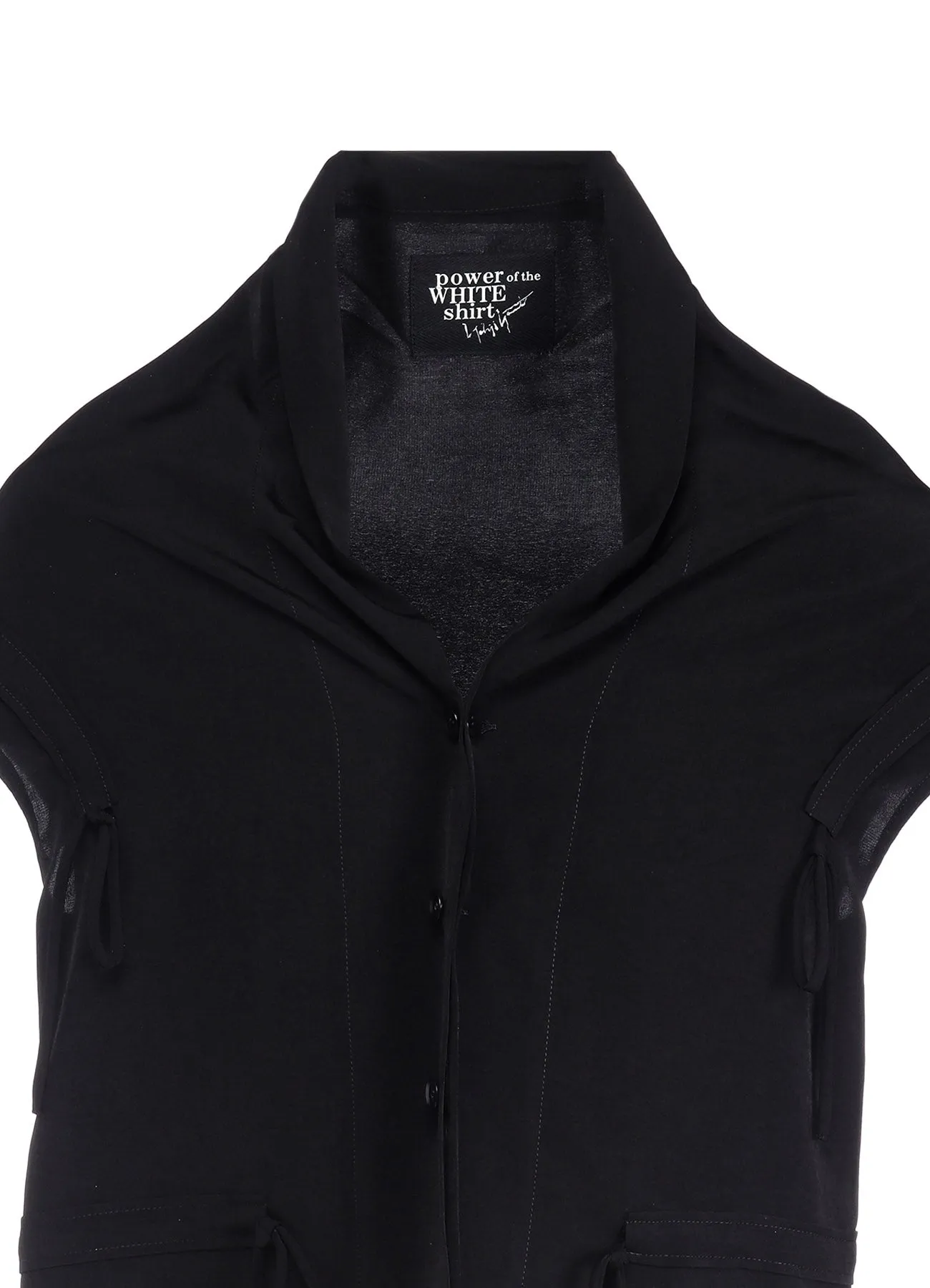 TA/PE CREPE DE CHINE OFF SHOULDER BLOUSE sold by Yohji Yamamoto product image thumbnail 4