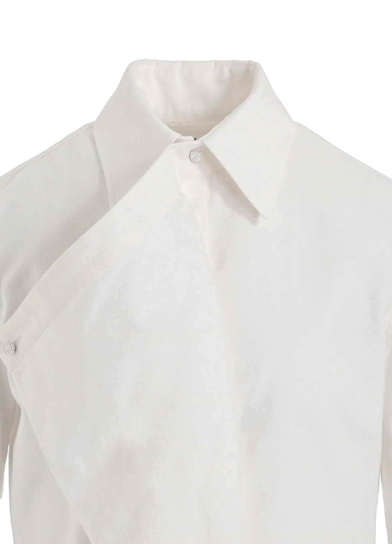 COTTON TWILL DRAPE BLOUSE sold by Yohji Yamamoto product image thumbnail 5