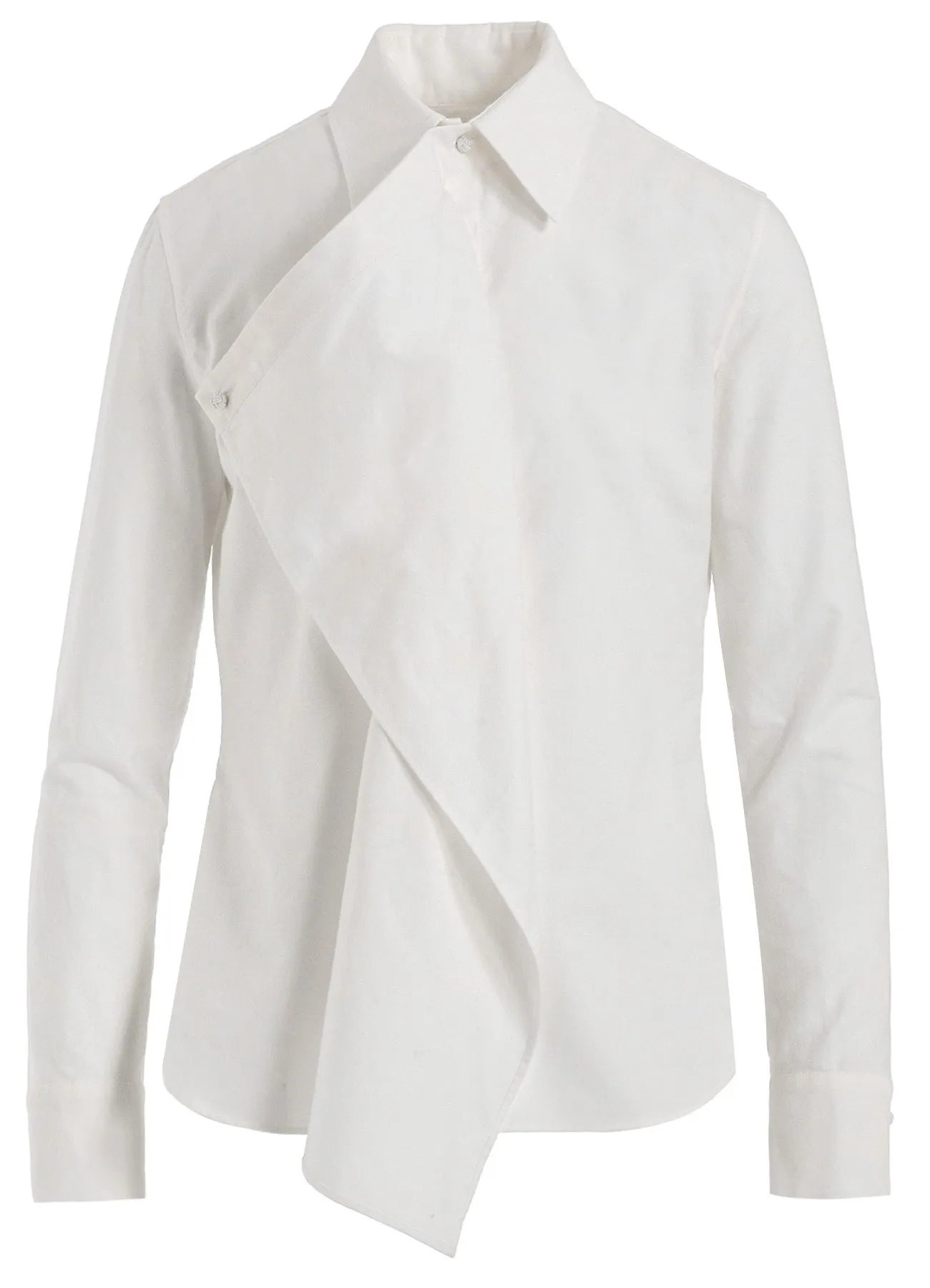 COTTON TWILL DRAPE BLOUSE sold by Yohji Yamamoto product image thumbnail 2