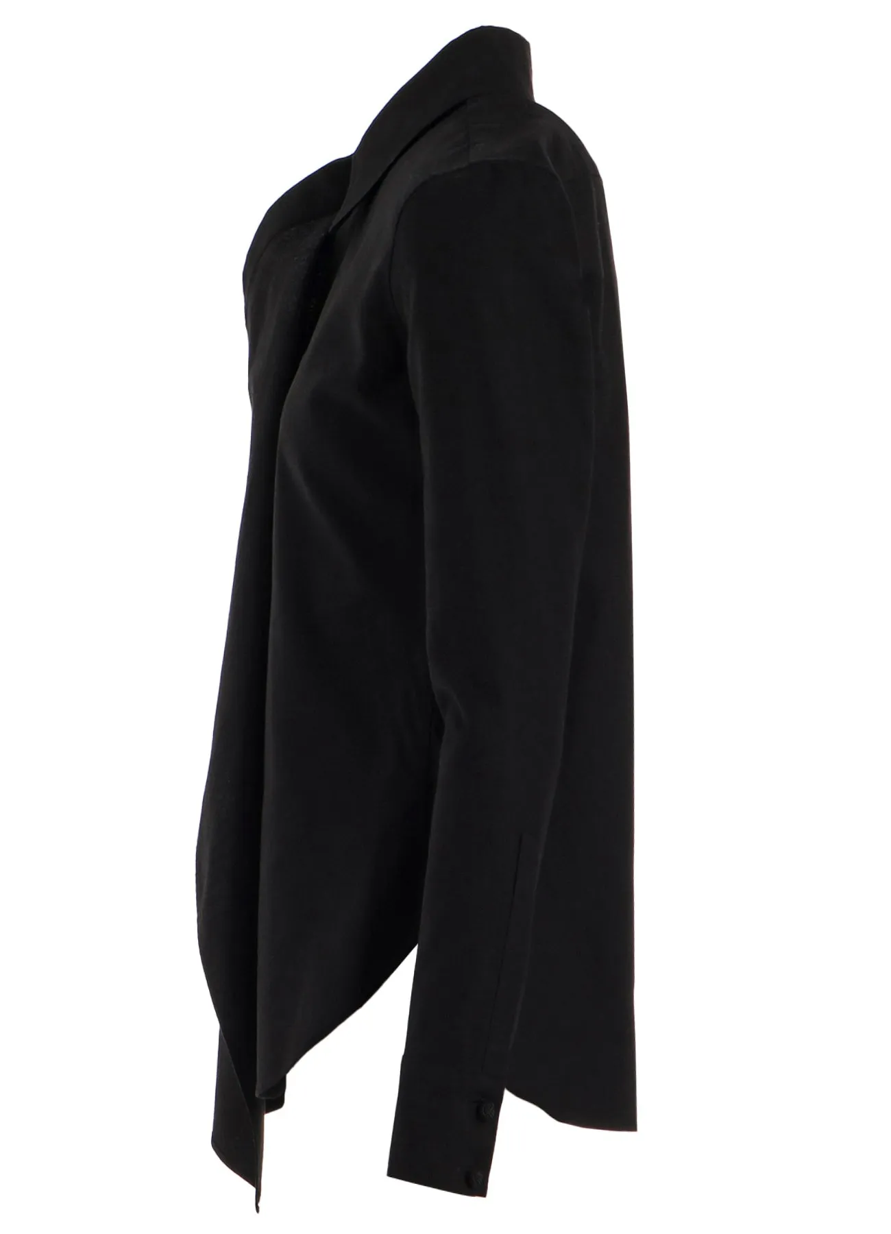COTTON TWILL DRAPE BLOUSE sold by Yohji Yamamoto product image thumbnail 3