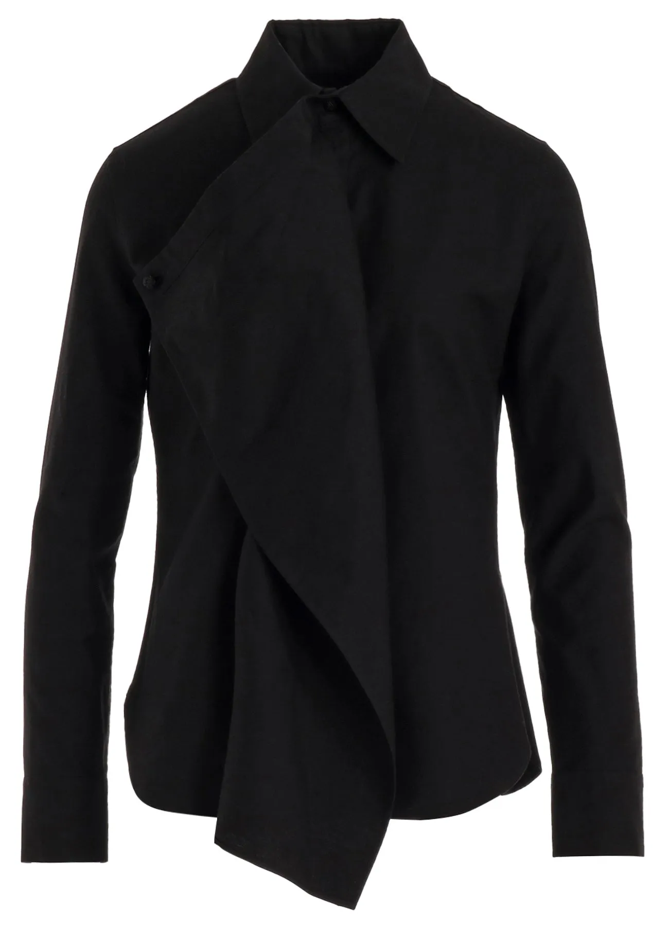 COTTON TWILL DRAPE BLOUSE sold by Yohji Yamamoto product image thumbnail 2