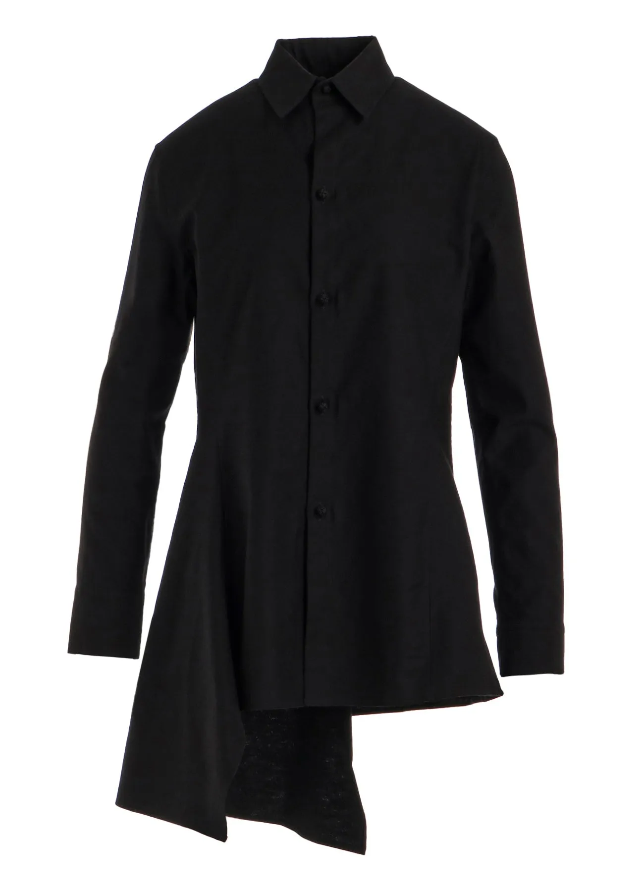 COTTON TWILL LONG SWITCHED BLOUSE sold by Yohji Yamamoto product image thumbnail 2