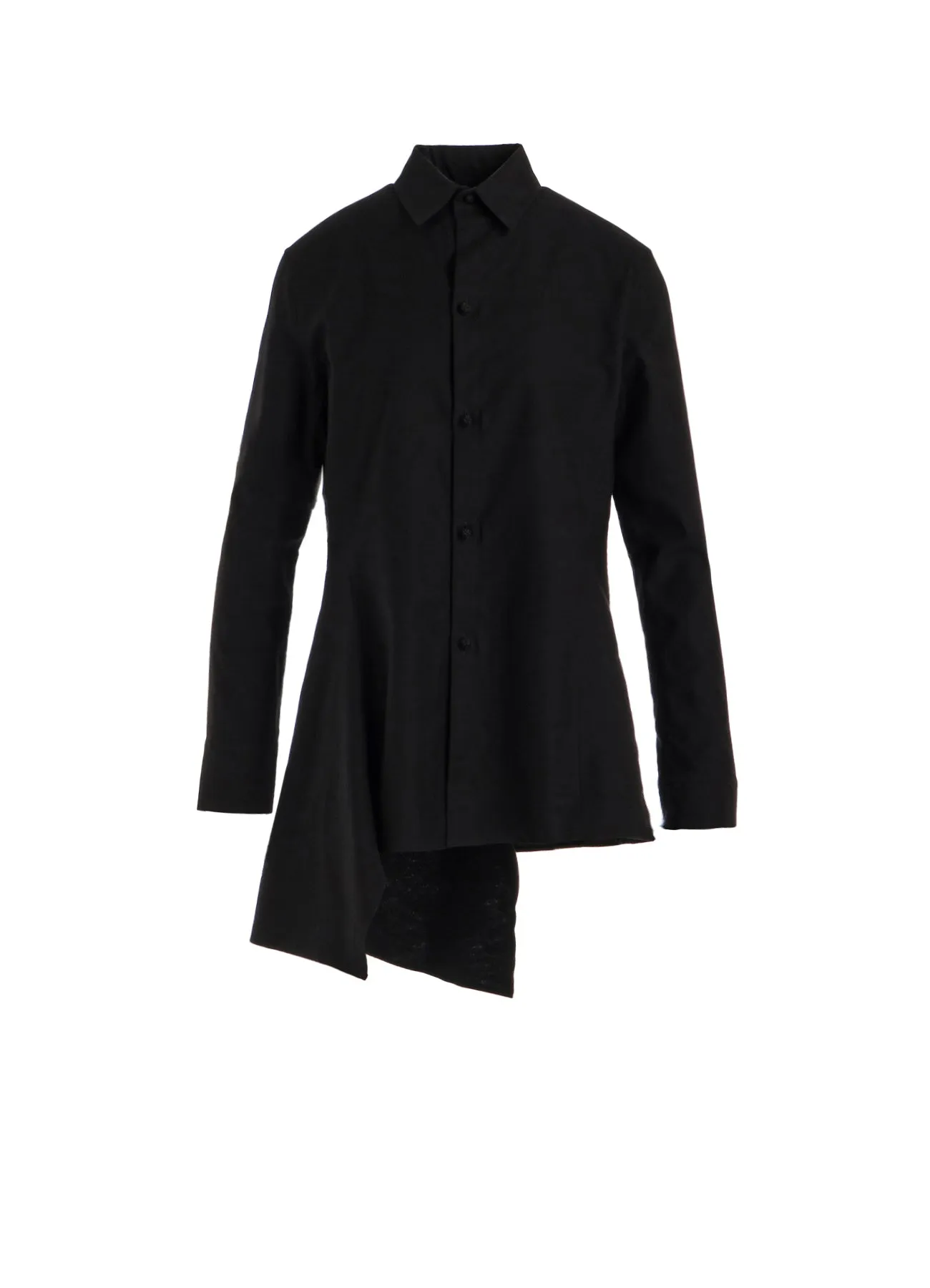 COTTON TWILL LONG SWITCHED BLOUSE sold by Yohji Yamamoto