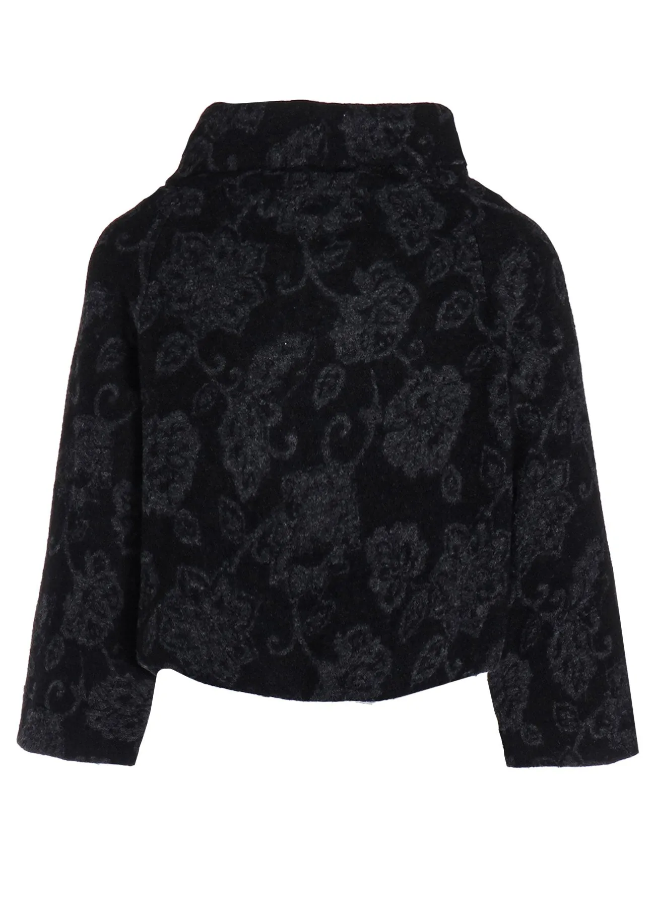 FLOWER PILE JACQUARD IRREGULAR 3 BUTTON JACKET sold by Yohji Yamamoto product image thumbnail 4