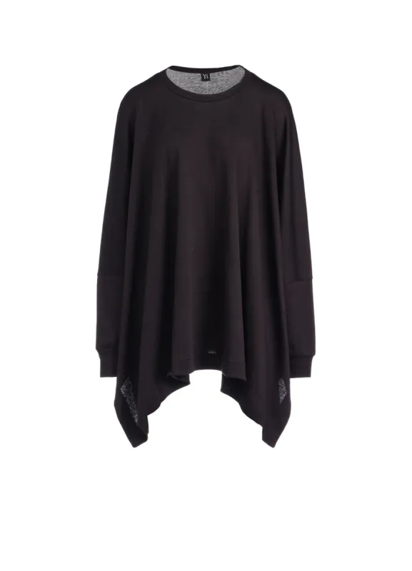 40/2 GAUZE JERSEY ROUND SLEEVE PONCHO sold by Yohji Yamamoto