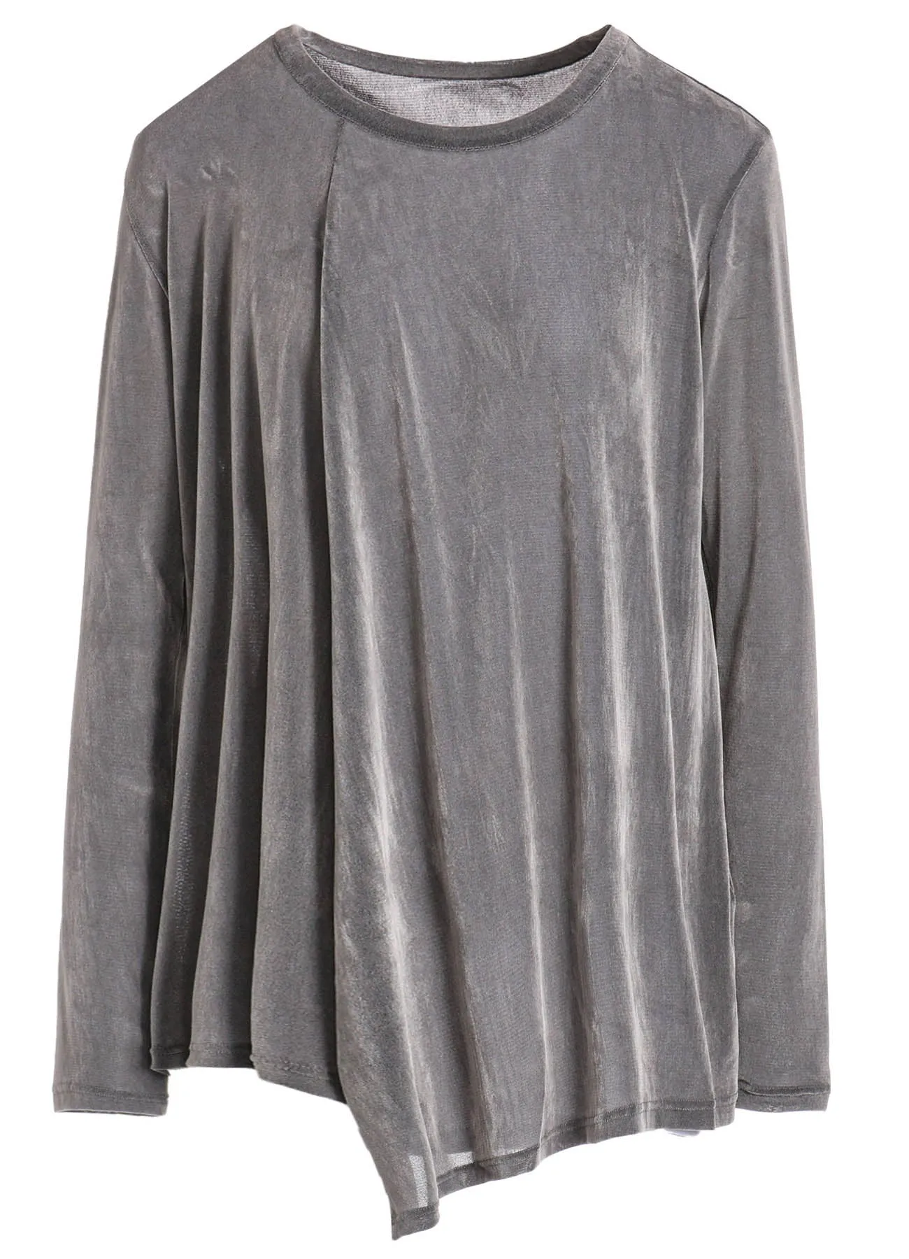 NYLON TULLE FLOCKING ROUND NECK FLARE LONG SLEEVE T sold by Yohji Yamamoto product image thumbnail 2