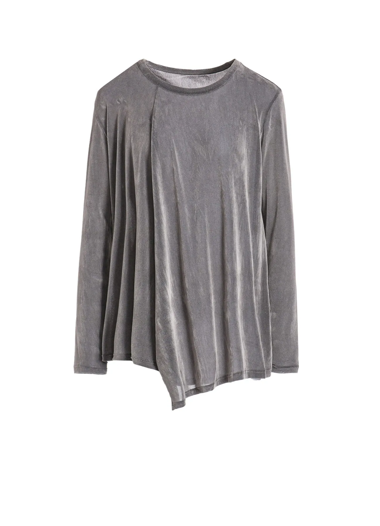 NYLON TULLE FLOCKING ROUND NECK FLARE LONG SLEEVE T sold by Yohji Yamamoto