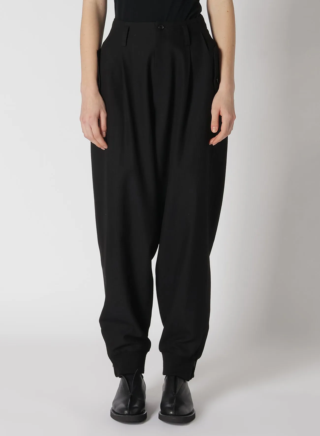 RY/W GABARDINE RIB SLEEVE PANTS sold by Yohji Yamamoto product image thumbnail 4