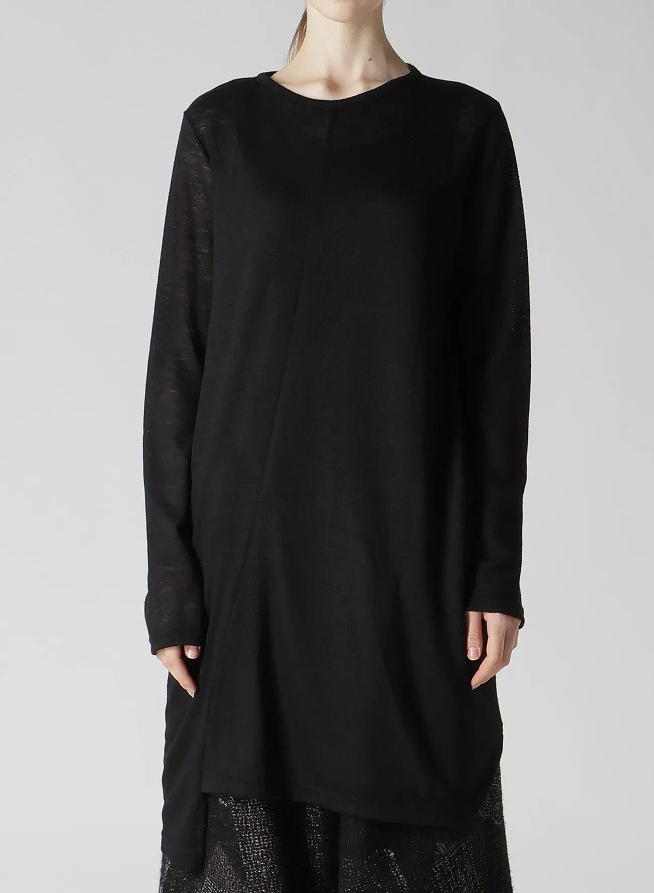 GAUZE NASHIJI ASYMMETRIC PULLOVER sold by Yohji Yamamoto product image thumbnail 4