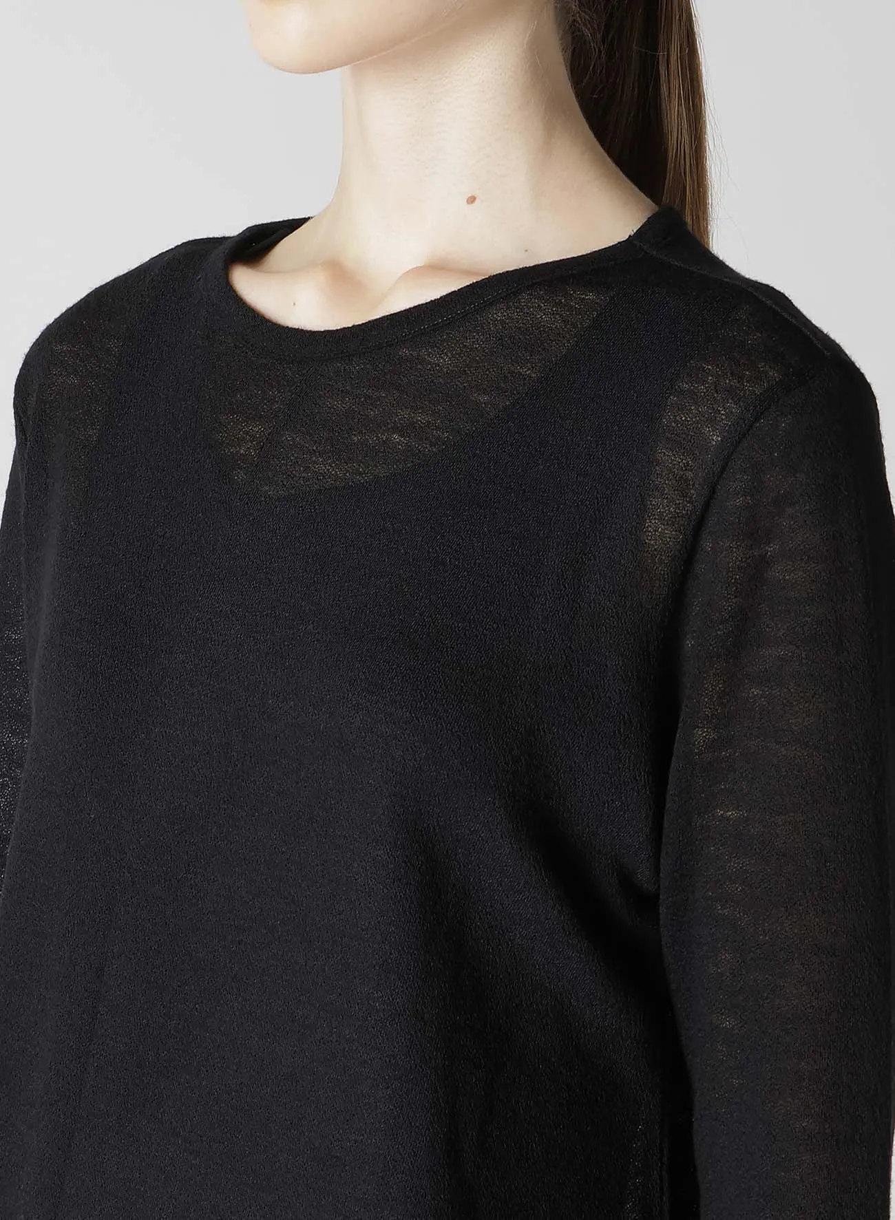 GAUZE NASHIJI ASYMMETRIC PULLOVER sold by Yohji Yamamoto product image thumbnail 5