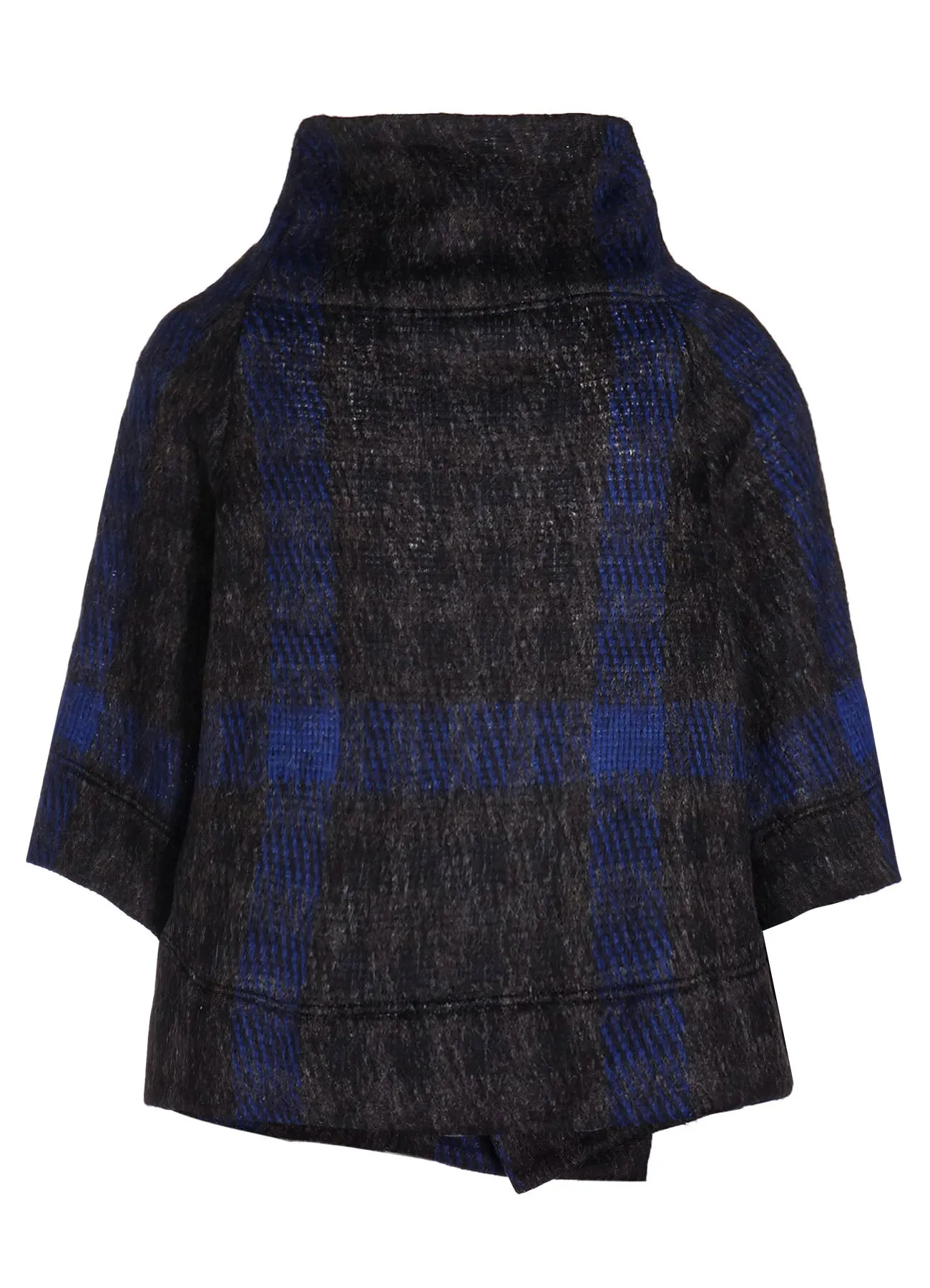 PLAID GAUZE WJQ 3/4 SLEEVE RAG CARDIGAN sold by Yohji Yamamoto product image thumbnail 4
