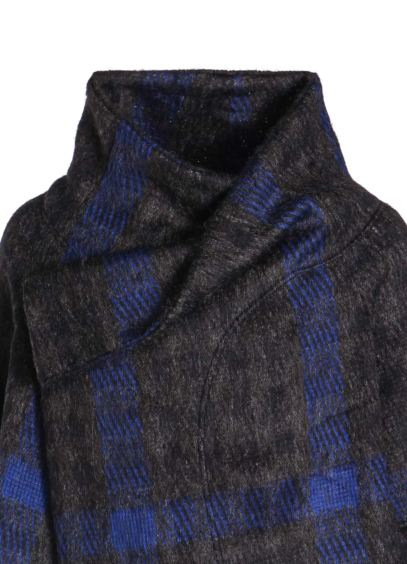 PLAID GAUZE WJQ 3/4 SLEEVE RAG CARDIGAN sold by Yohji Yamamoto product image thumbnail 5