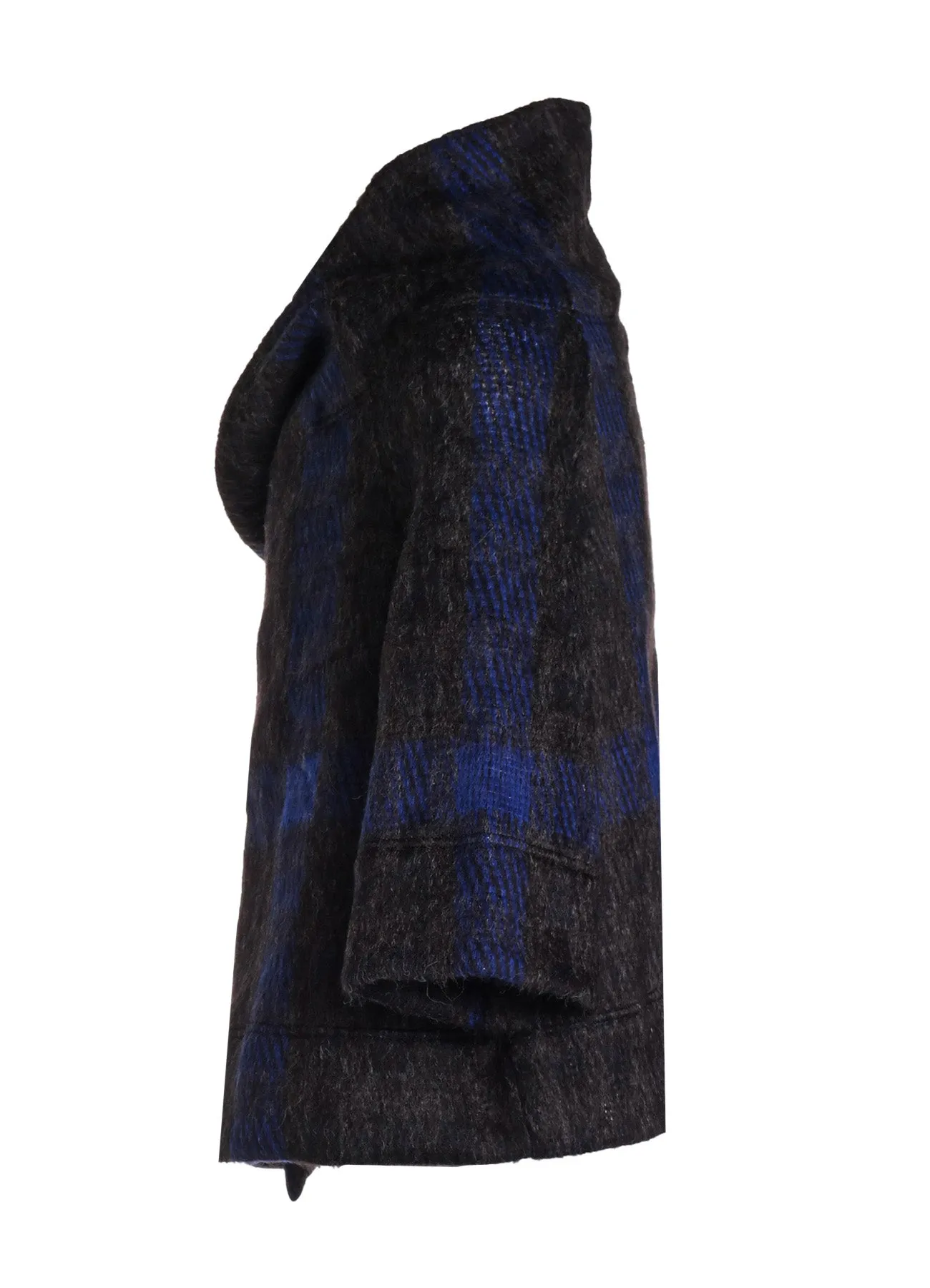 PLAID GAUZE WJQ 3/4 SLEEVE RAG CARDIGAN sold by Yohji Yamamoto product image thumbnail 3