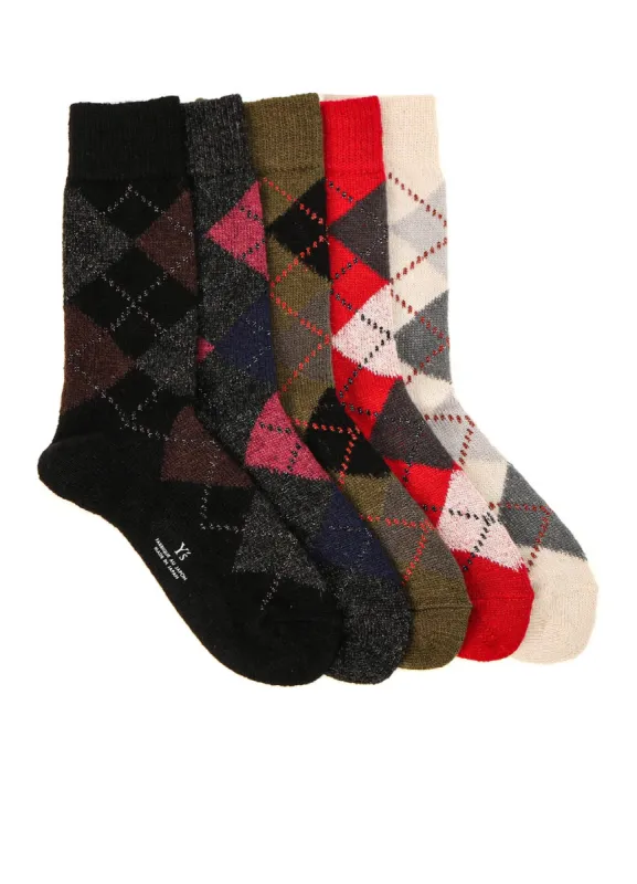 ARGYLE JQ SOCKS sold by Yohji Yamamoto