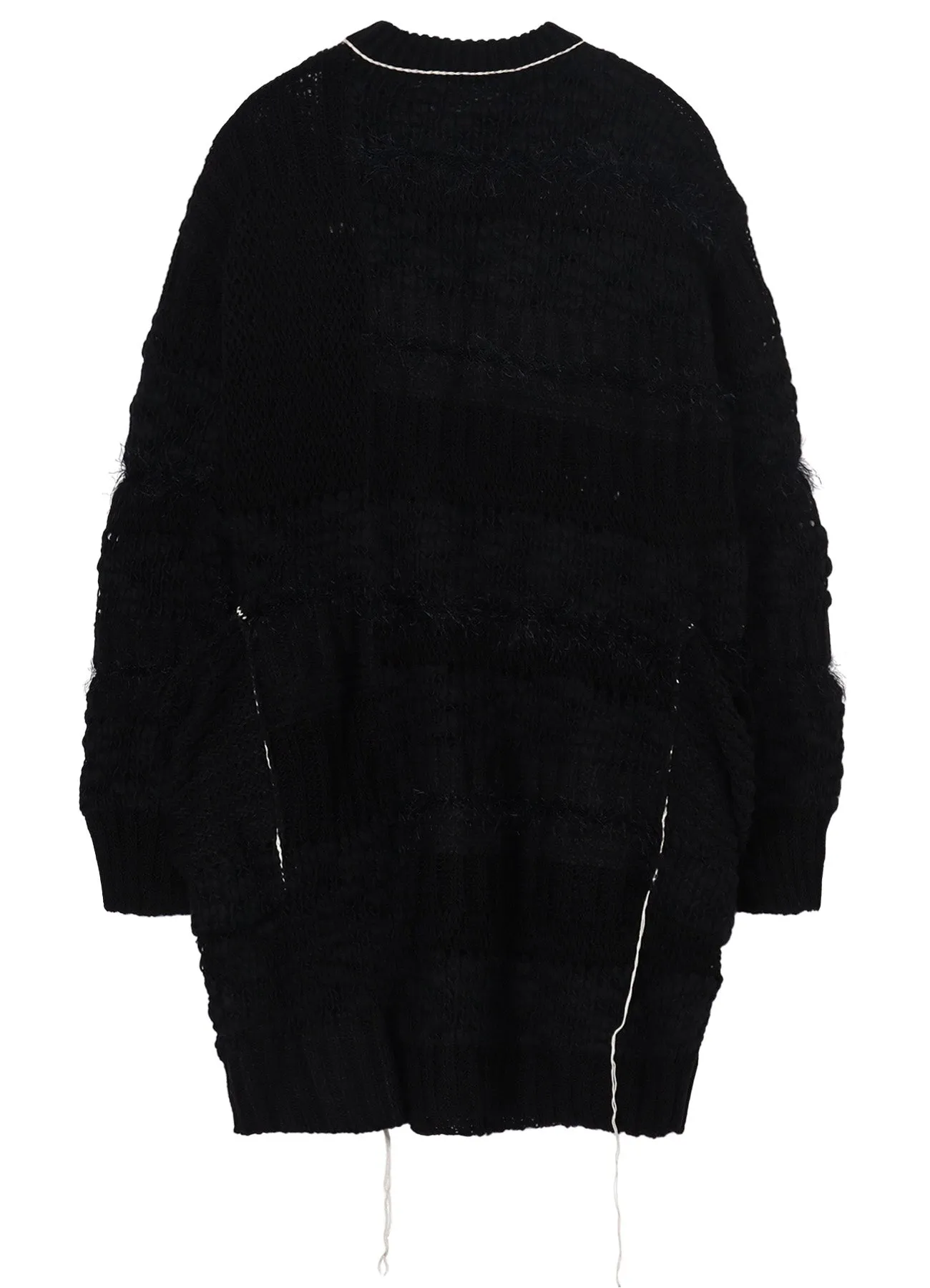 MULTI FABRIC ROUND NECK CARDIGAN sold by Yohji Yamamoto product image thumbnail 3