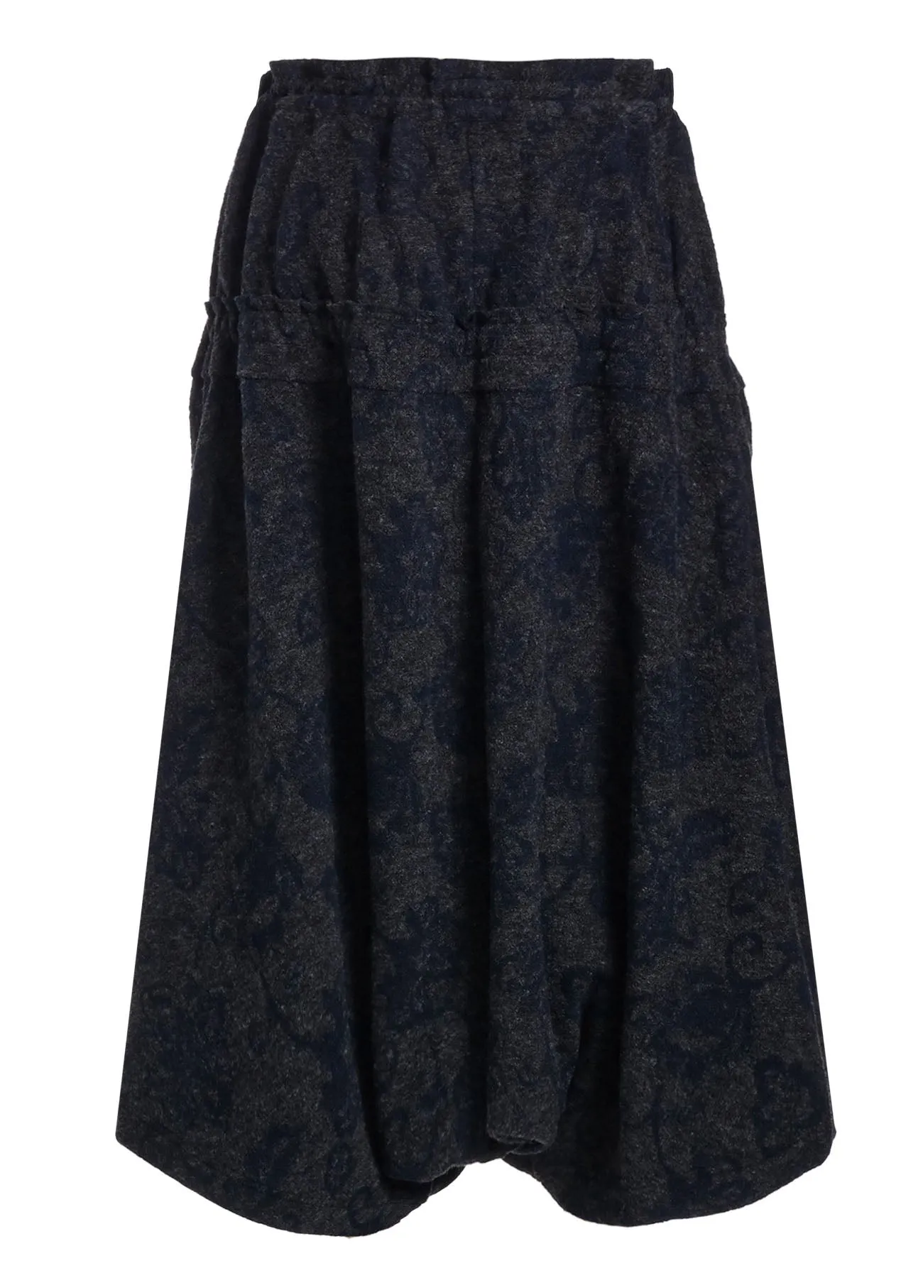 FLOWER PILE JACQUARD MILLING WAIST FITTED PANTS sold by Yohji Yamamoto product image thumbnail 3