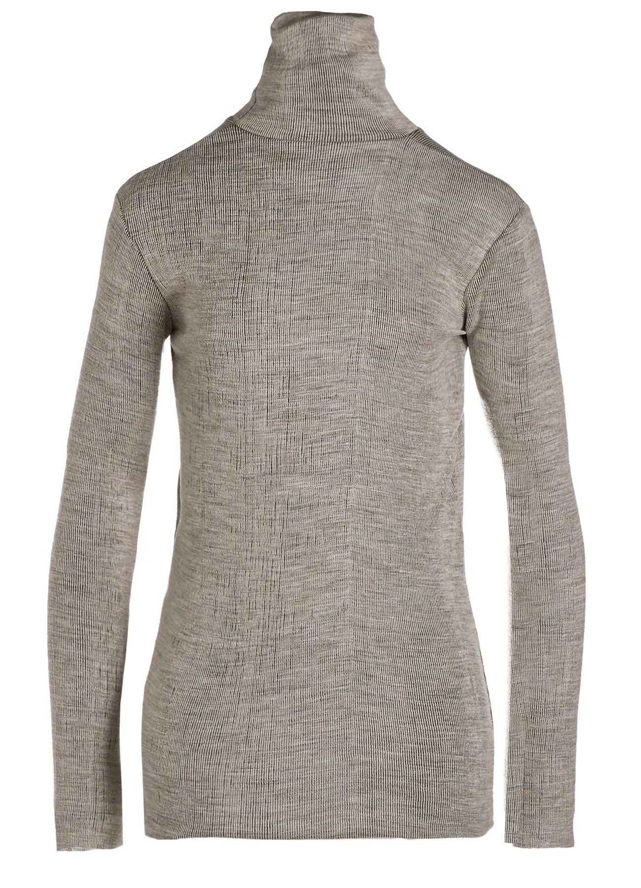 REVERSED RIB HIGHNECK LONG SLEEVE T sold by Yohji Yamamoto product image thumbnail 2