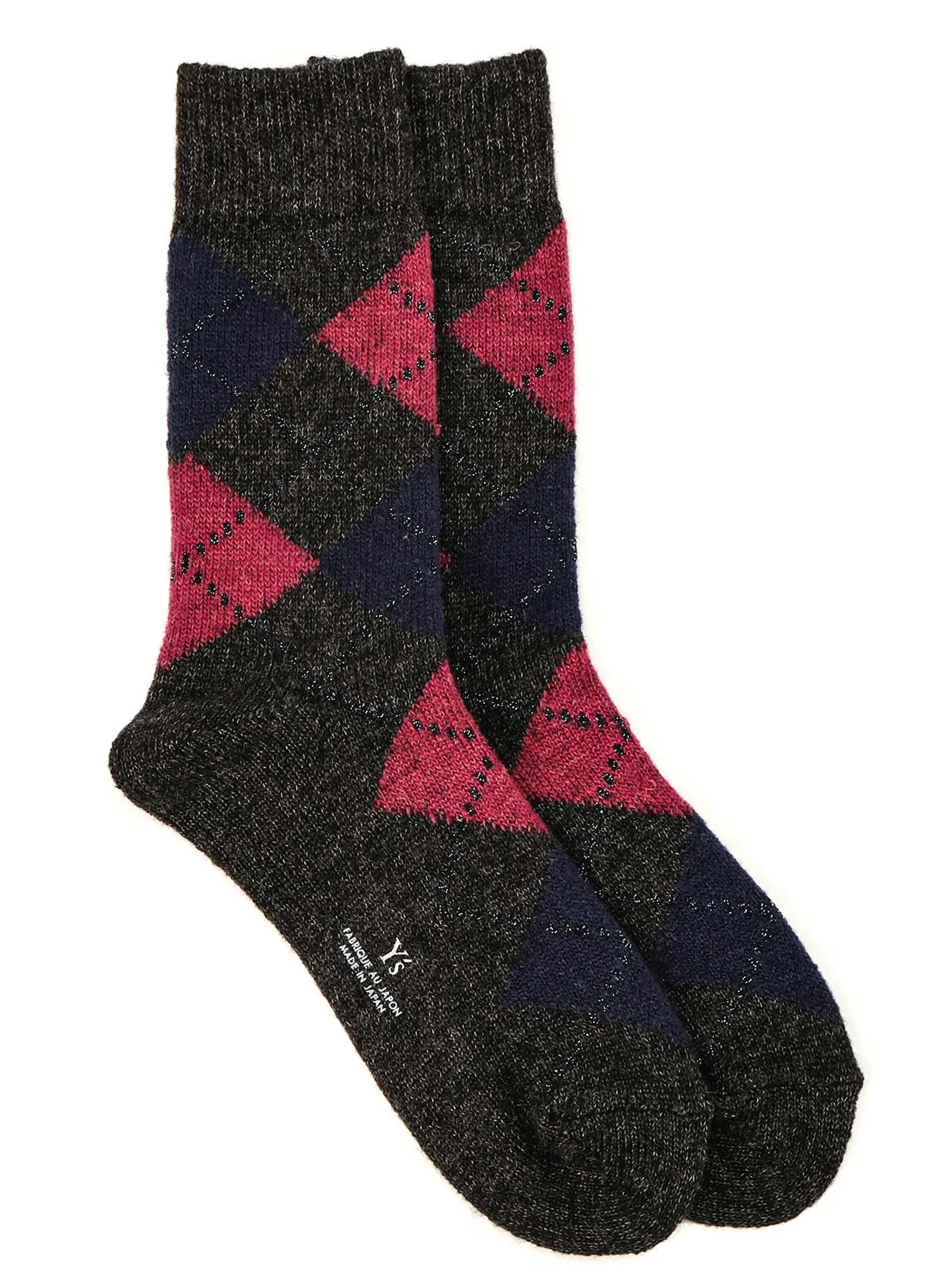 ARGYLE JQ SOCKS sold by Yohji Yamamoto product image thumbnail 2