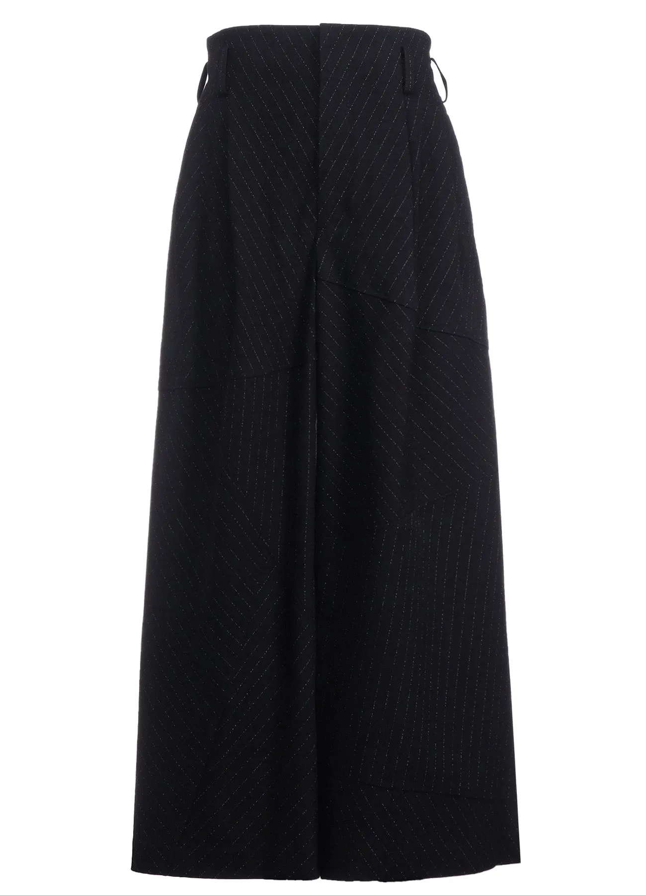 WOOL BLEND NEP STRIPE PANEL PANTS sold by Yohji Yamamoto product image thumbnail 2