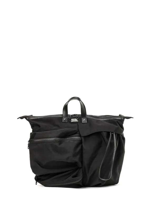 VINTAGE NYLON TWILL DEFORMED BIG TOTE sold by Yohji Yamamoto