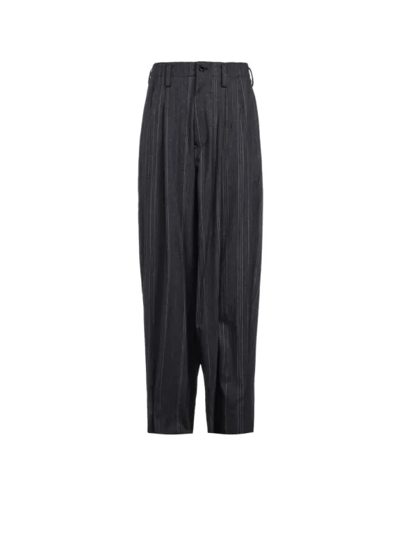 W/RY RANDOM HERRINGBONE DOUBLE TUCK WIDE PANTS sold by Yohji Yamamoto