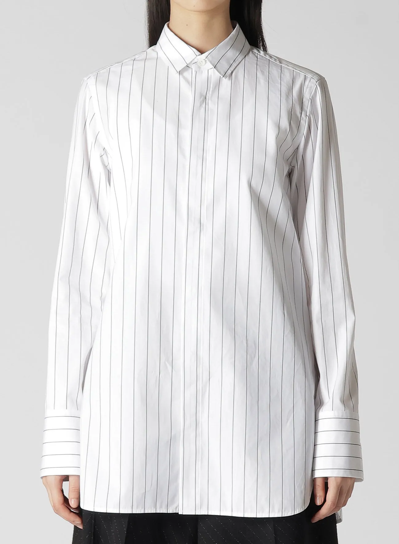 STRIPE SHIRT COLLAR BLOUSE sold by Yohji Yamamoto product image thumbnail 4