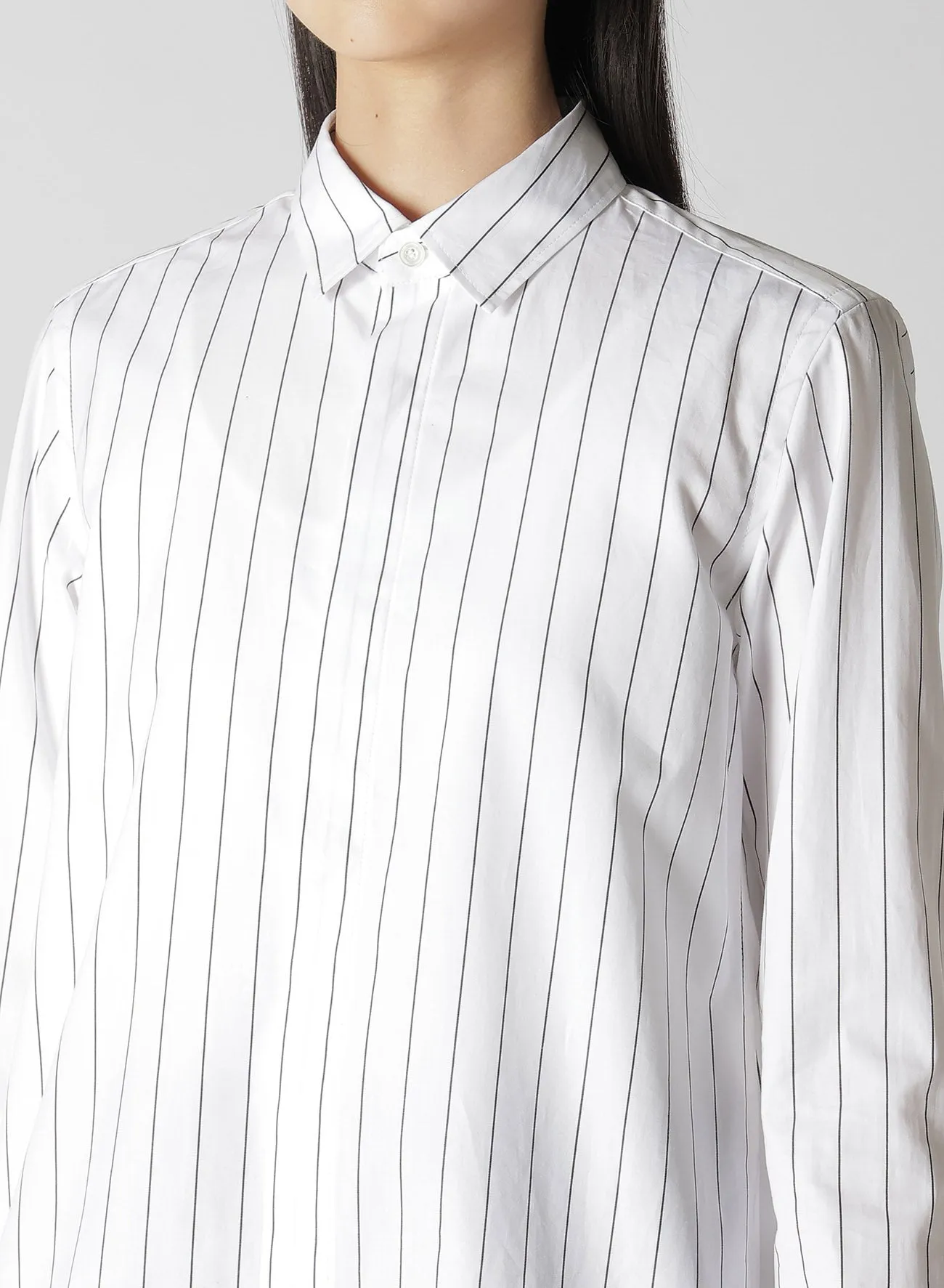 STRIPE SHIRT COLLAR BLOUSE sold by Yohji Yamamoto product image thumbnail 5