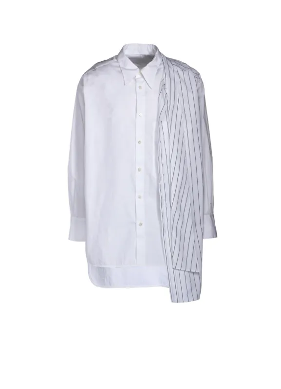 HIGH DENSITY POPLIN DOUBLE LAYERED SHIRT WITH BOWTIE sold by Yohji Yamamoto