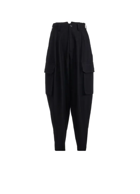 RY/W GABARDINE CARGO PANTS sold by Yohji Yamamoto