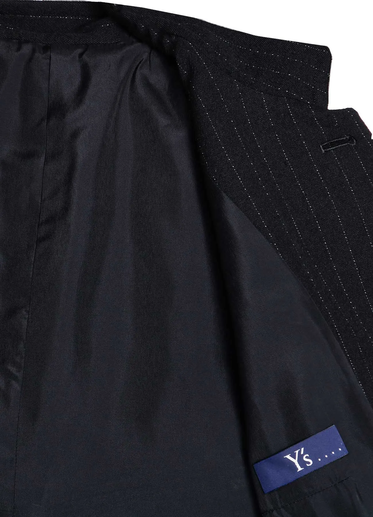 WOOL BLEND NEP STRIPE PANEL JACKET sold by Yohji Yamamoto product image thumbnail 4