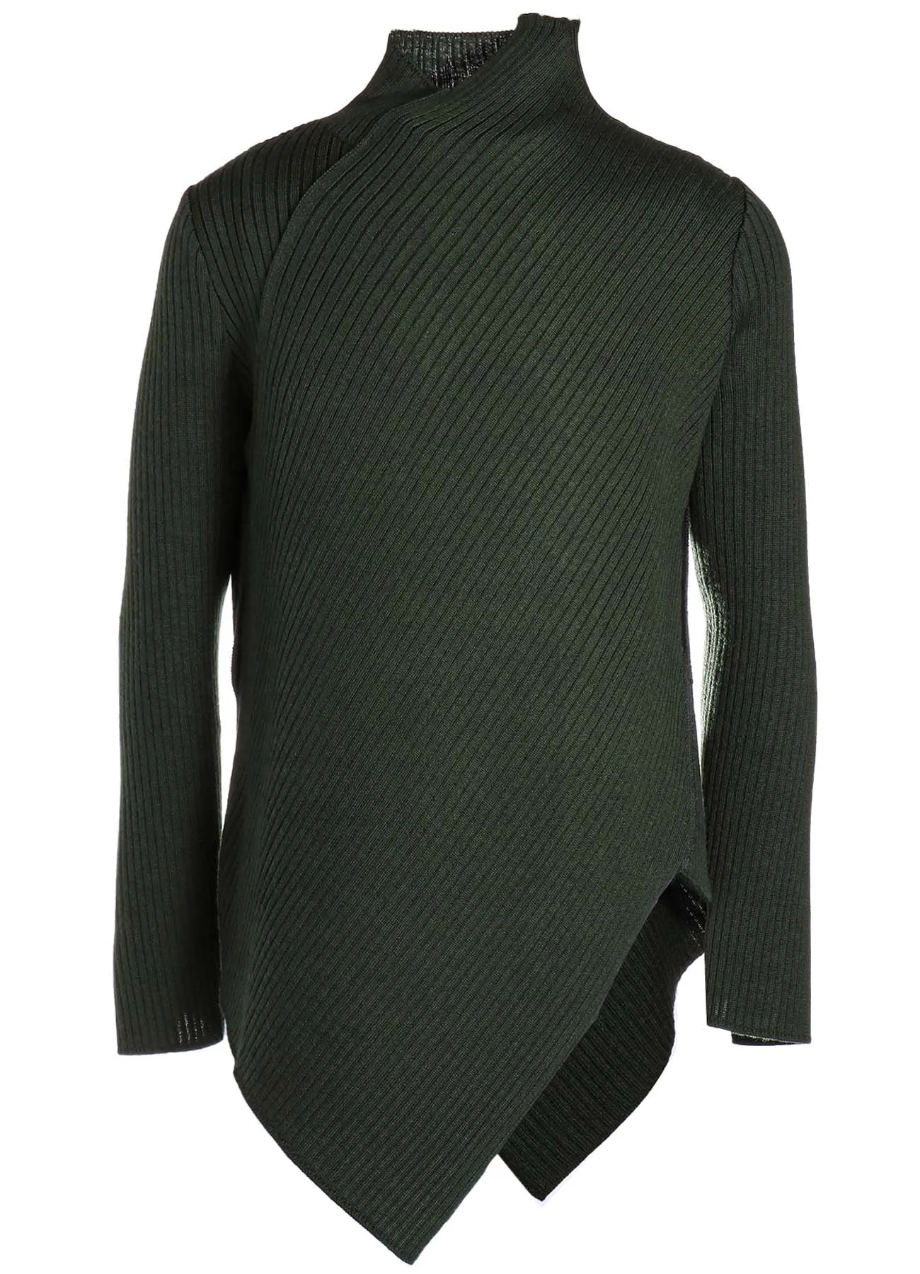 WOOL ASYMMETRIC RIB KNIT sold by Yohji Yamamoto product image thumbnail 2