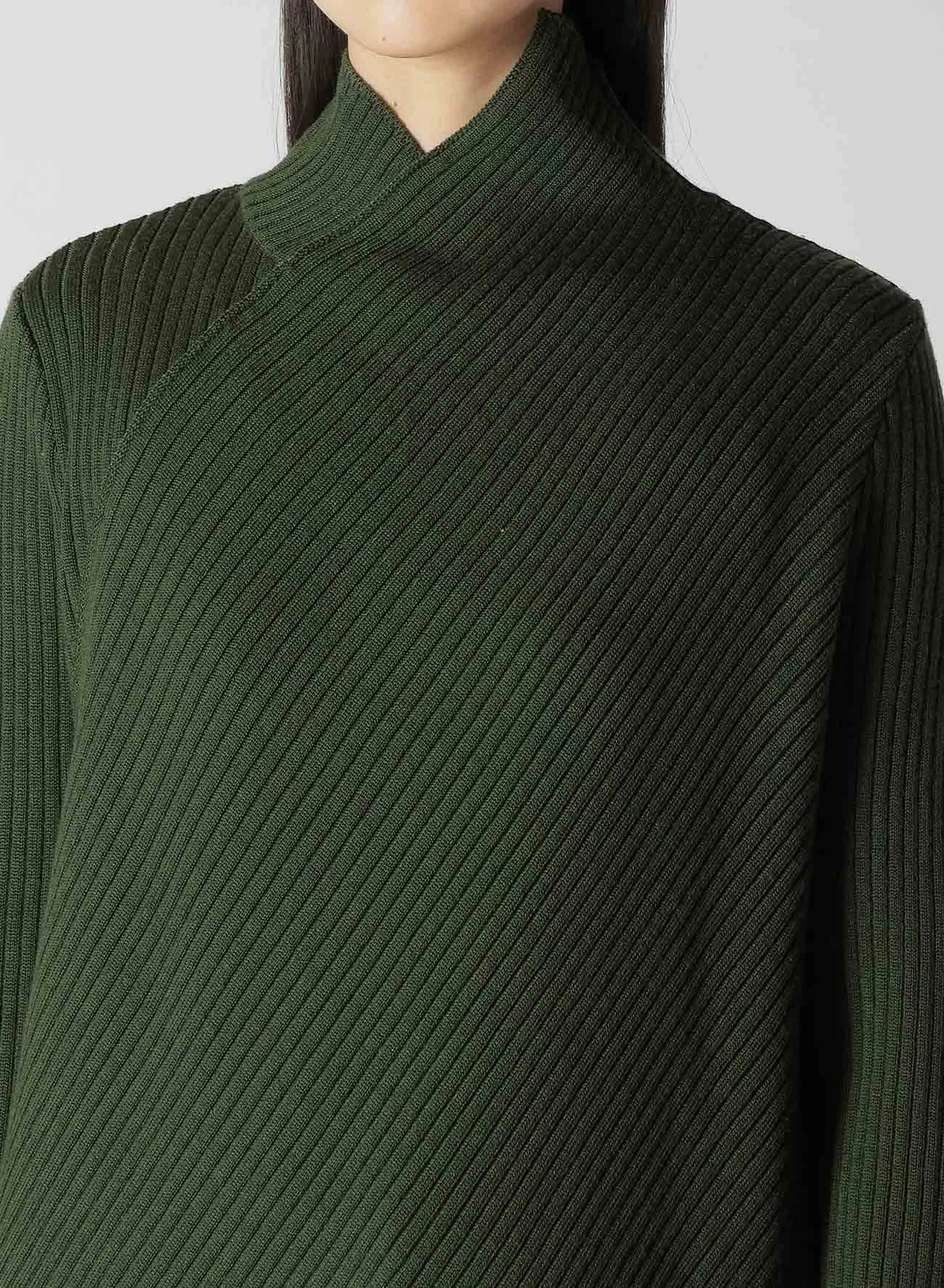 WOOL ASYMMETRIC RIB KNIT sold by Yohji Yamamoto product image thumbnail 5