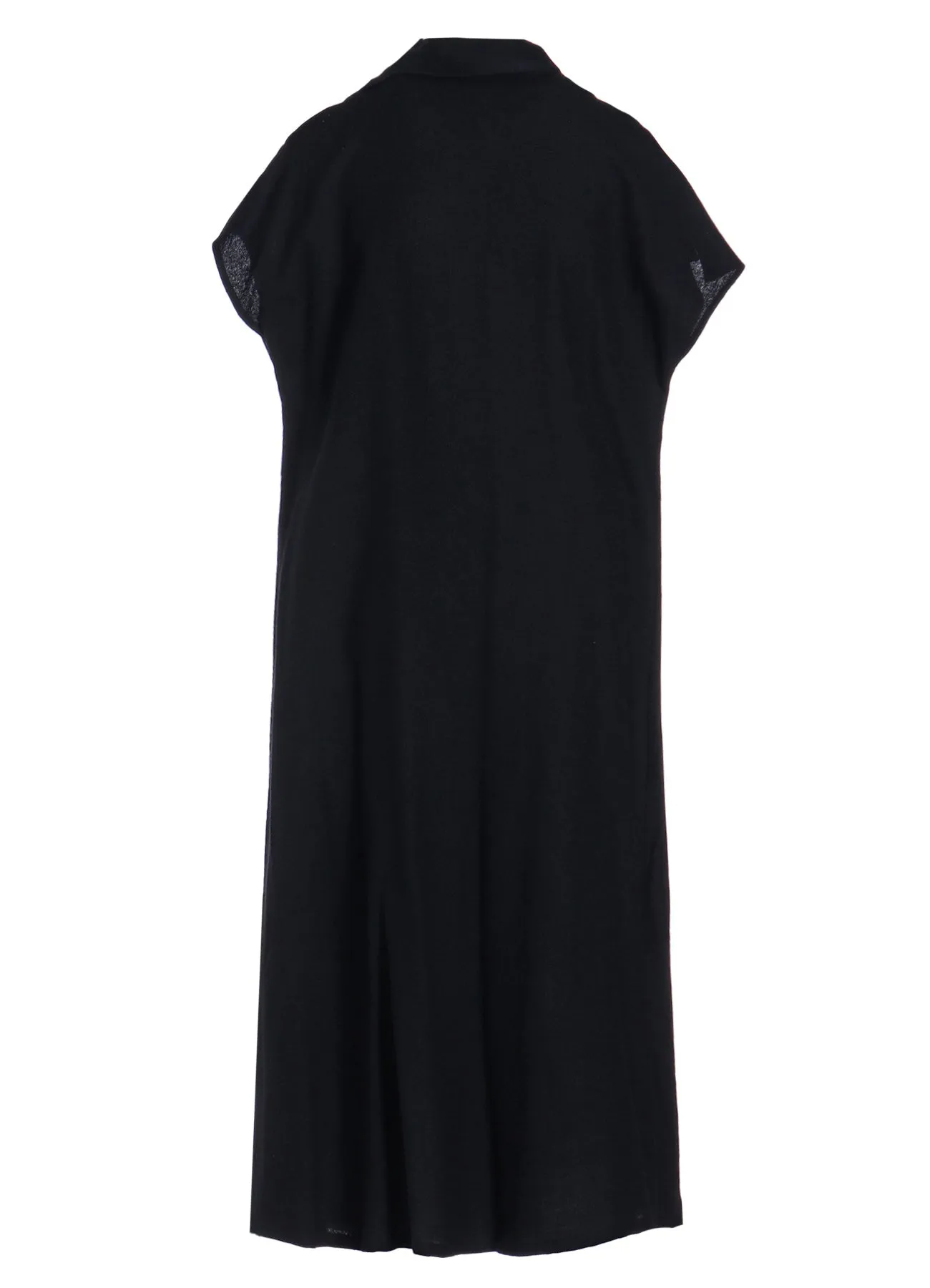 SOFT TWISTED WOOL VIYELLA FRENCH SLEEVE DRESS sold by Yohji Yamamoto product image thumbnail 3