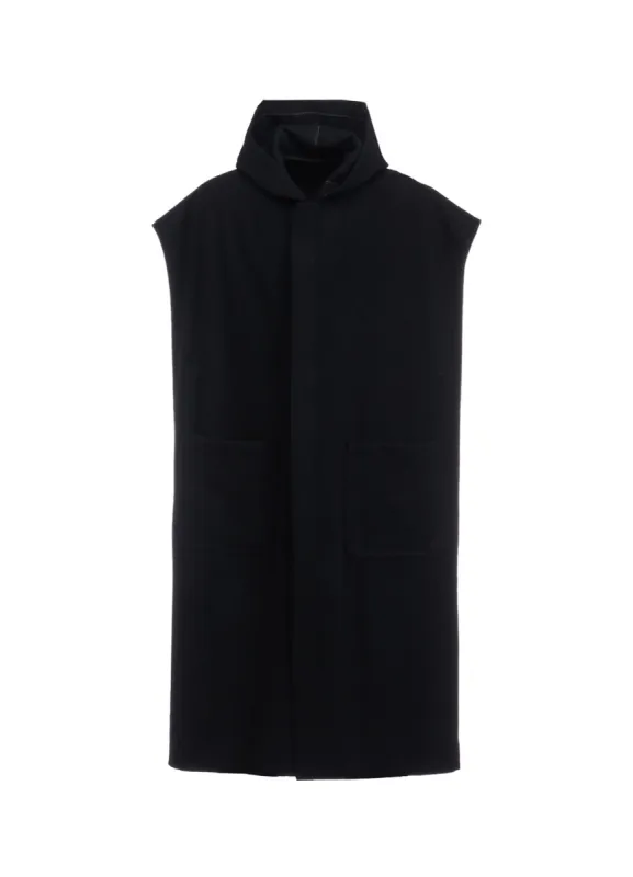 CASHMERE BLEND HOODIE PONCHO sold by Yohji Yamamoto