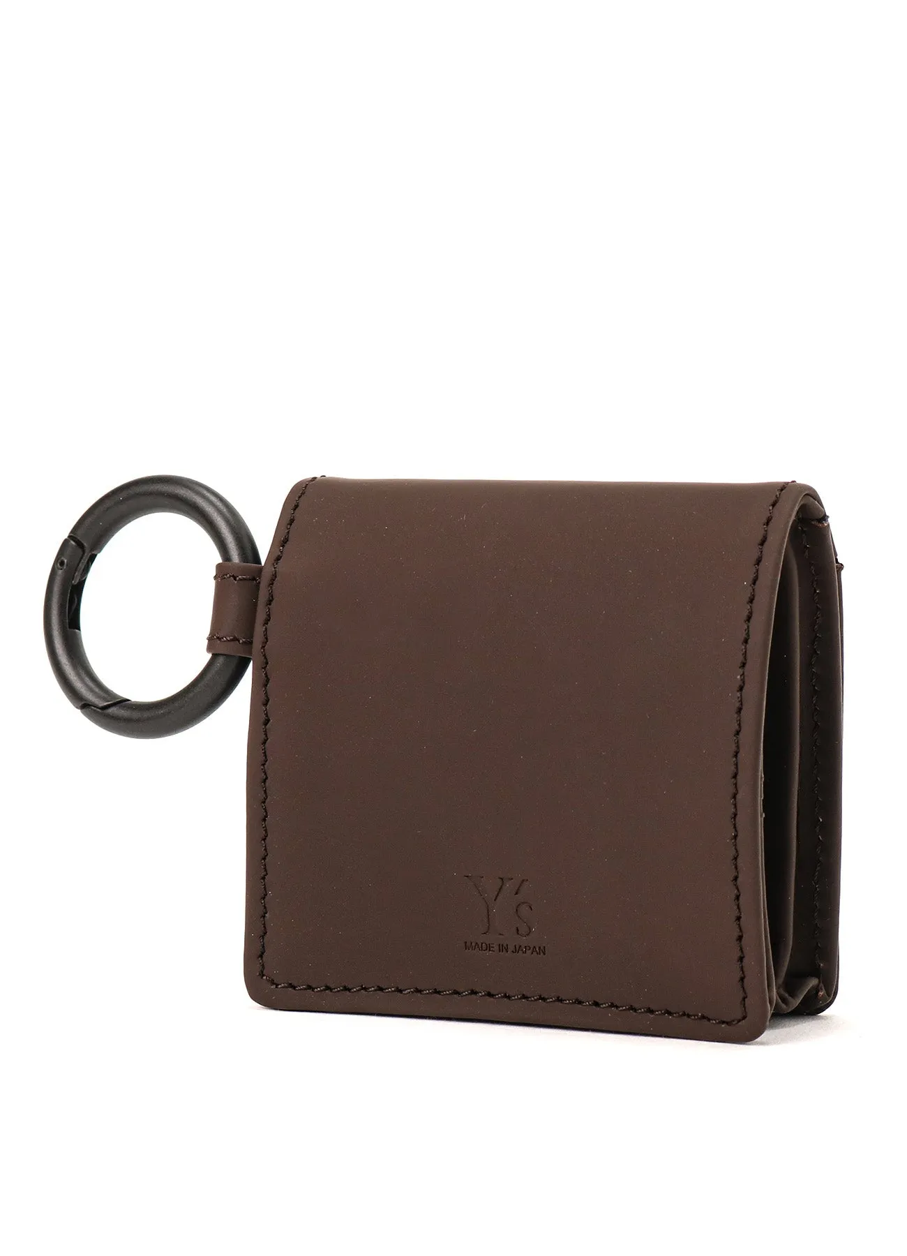 RUBBER TOUCH LEATHER COIN CASE sold by Yohji Yamamoto product image thumbnail 2