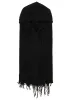 LAMB WOOL DAMAGED NECK WARMER W/ HOODIE sold by Yohji Yamamoto
