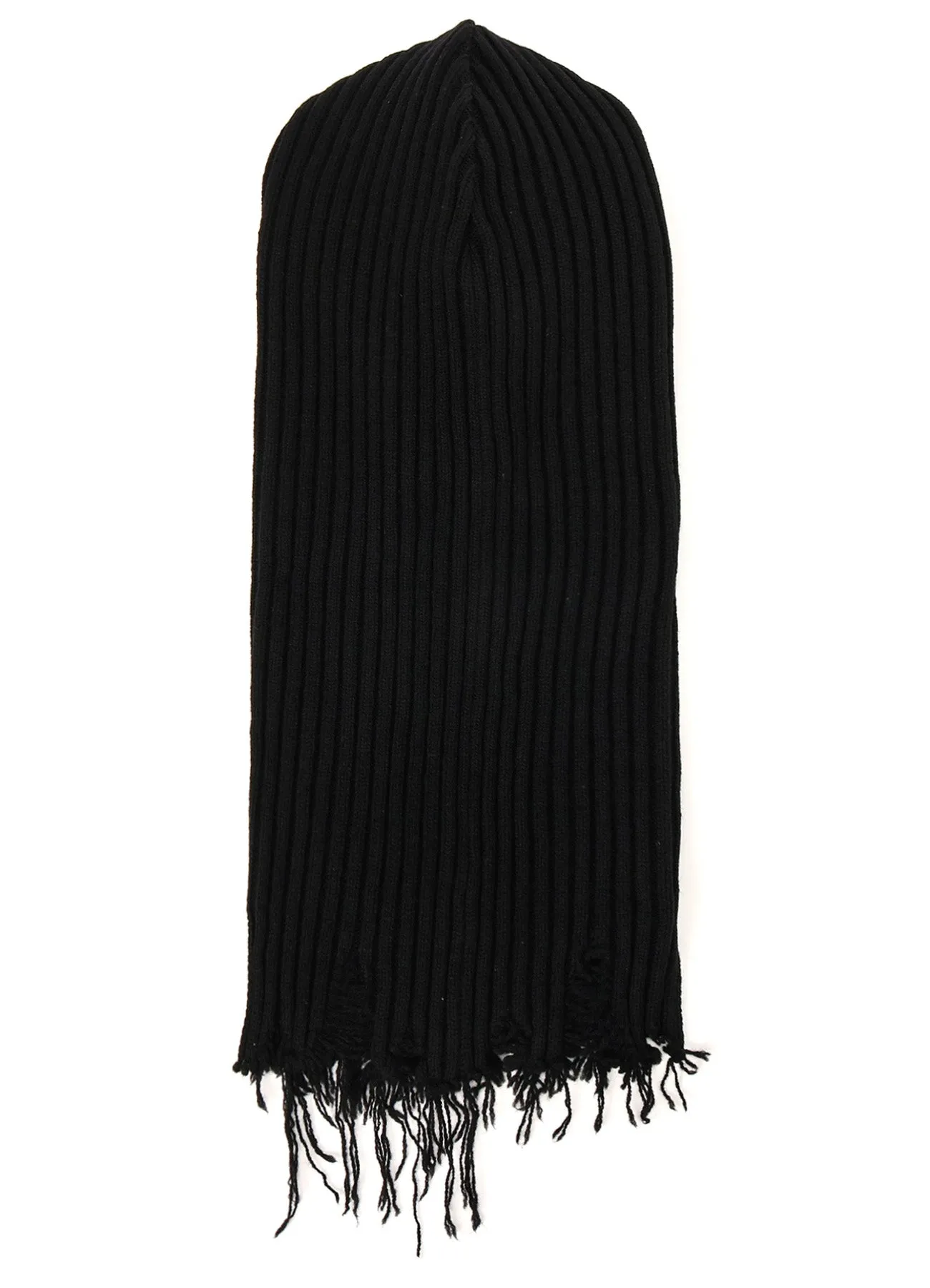 LAMB WOOL DAMAGED NECK WARMER W/ HOODIE sold by Yohji Yamamoto product image thumbnail 3