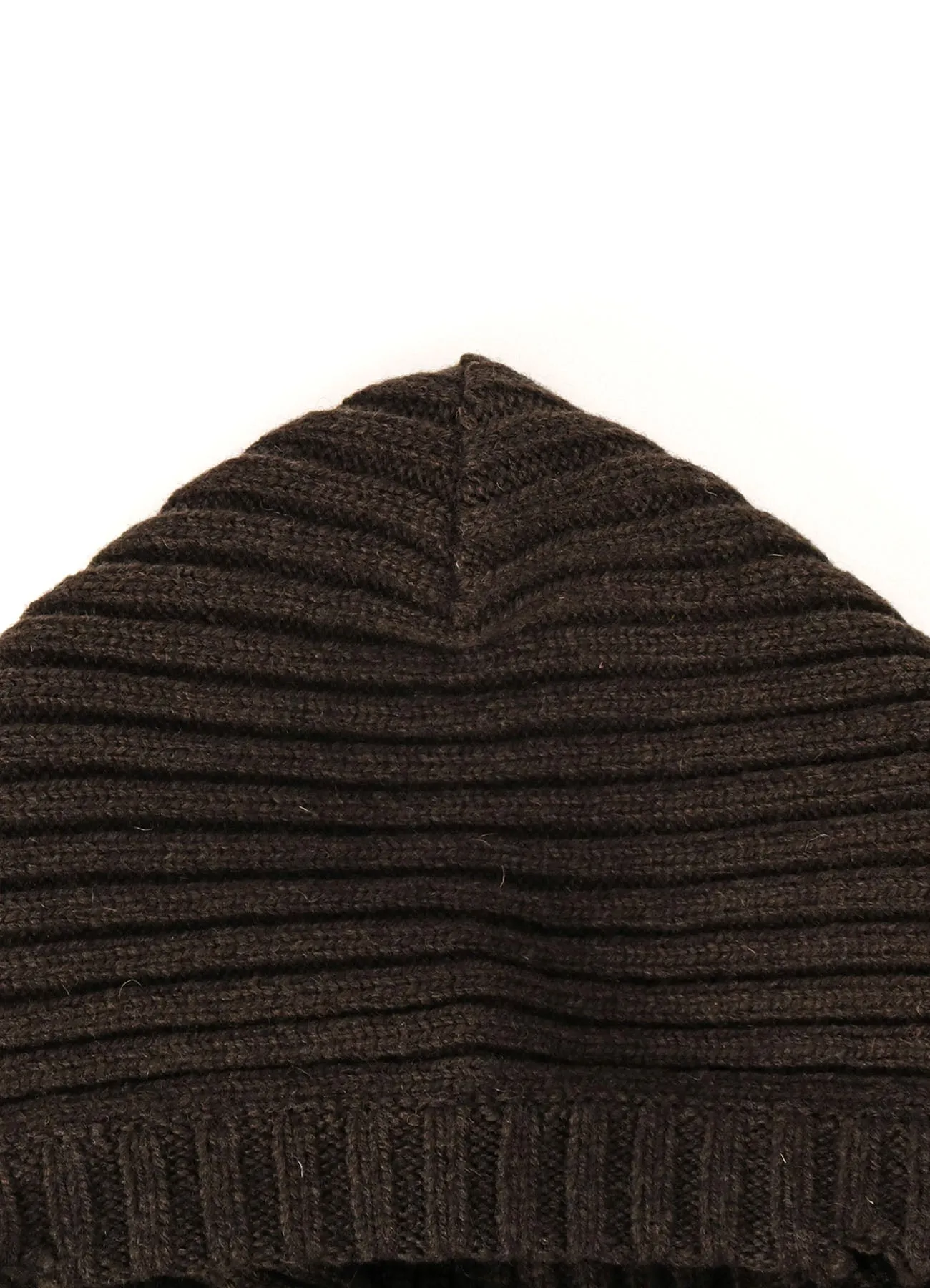 LAMB WOOL DAMAGED NECK WARMER W/ HOODIE sold by Yohji Yamamoto product image thumbnail 4