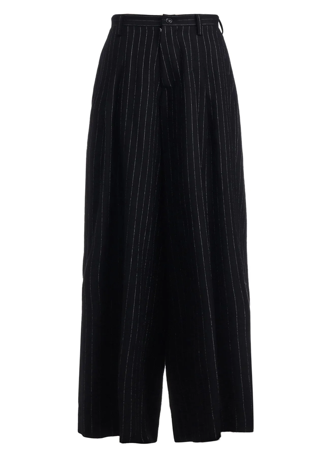 WOOL STRIPE DOUBLE TUCK WIDE PANTS sold by Yohji Yamamoto product image thumbnail 2