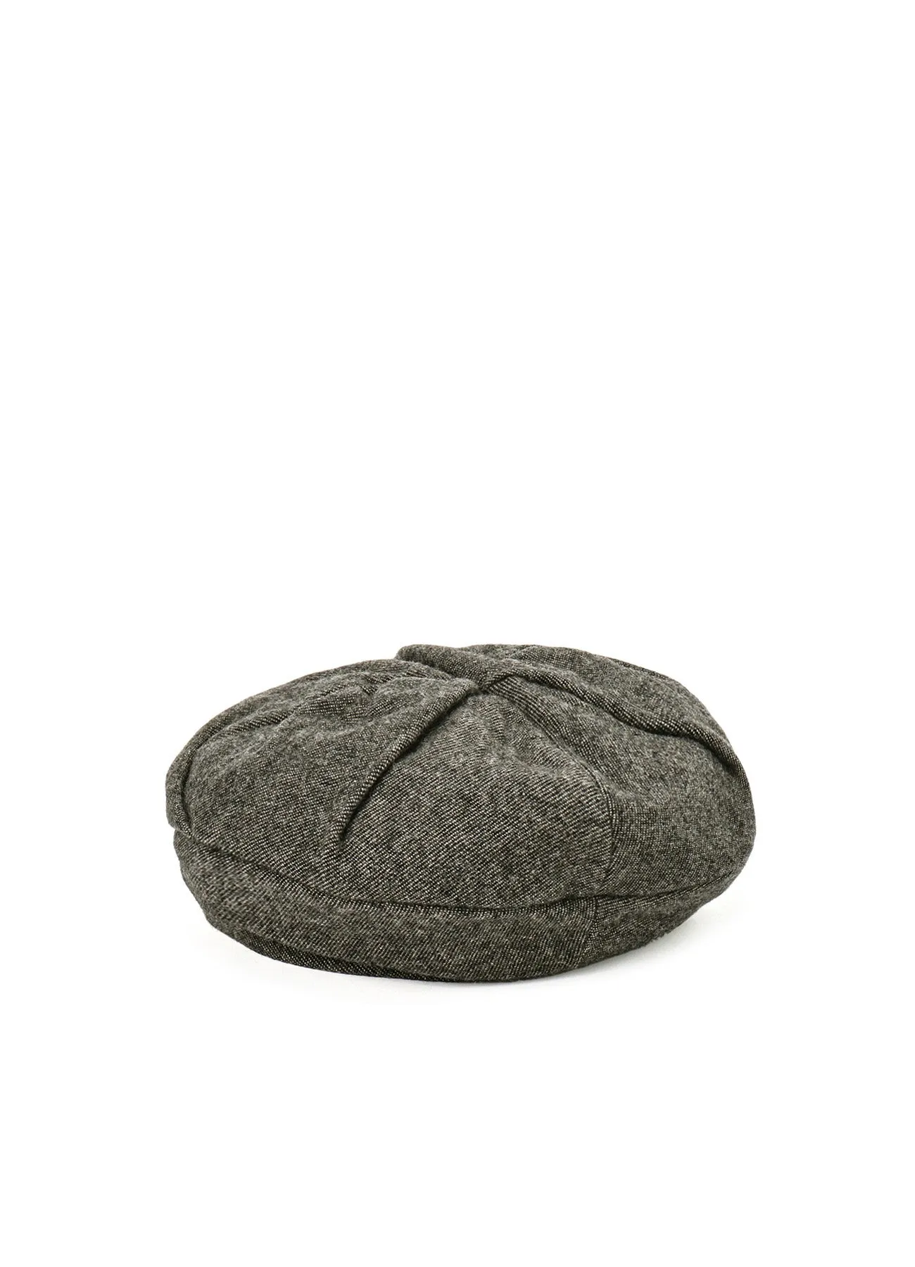 WOOL FLANNEL GATHERED BERET sold by Yohji Yamamoto