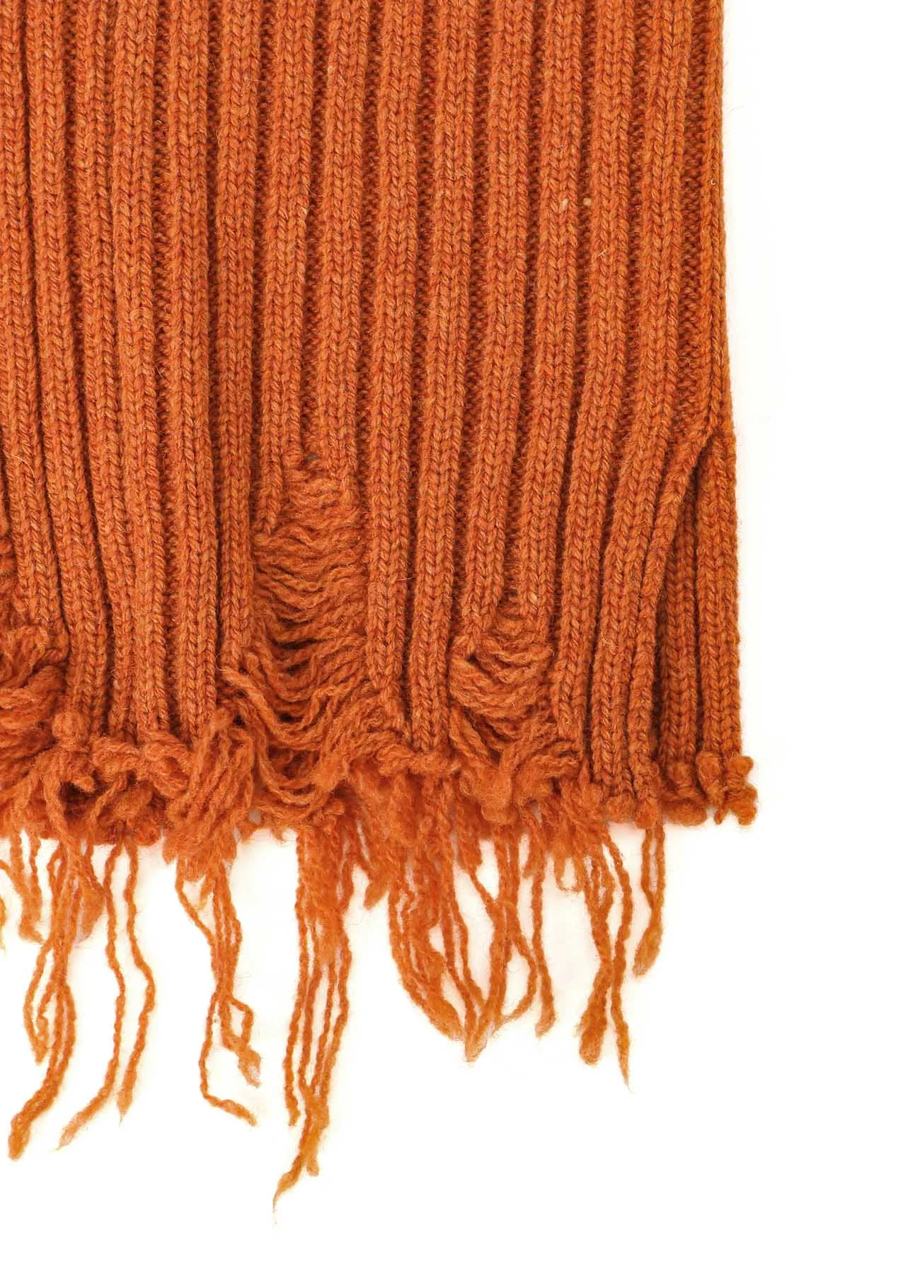 LAMB WOOL DAMAGED NECK WARMER W/ HOODIE sold by Yohji Yamamoto product image thumbnail 5