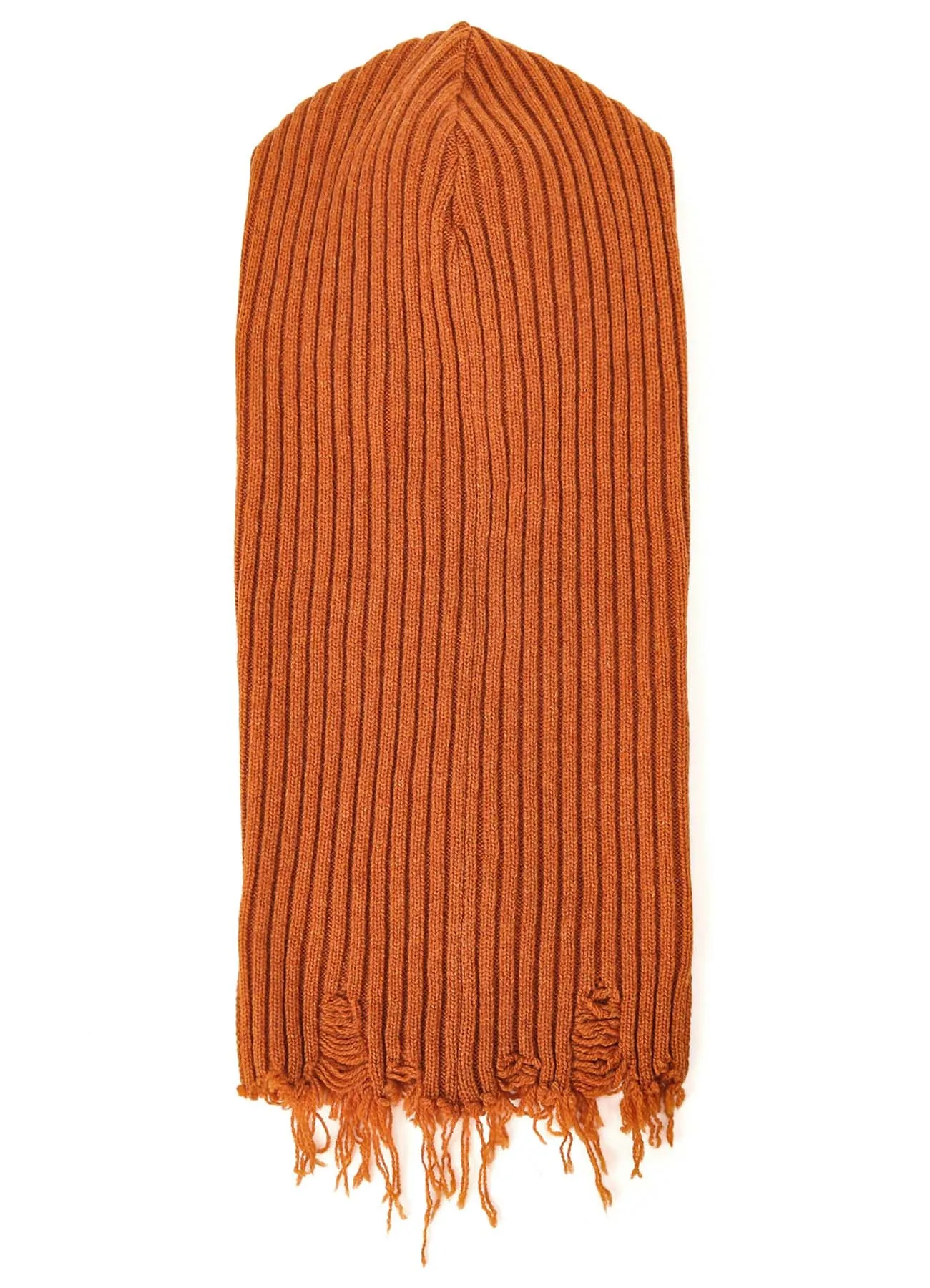 LAMB WOOL DAMAGED NECK WARMER W/ HOODIE sold by Yohji Yamamoto product image thumbnail 3