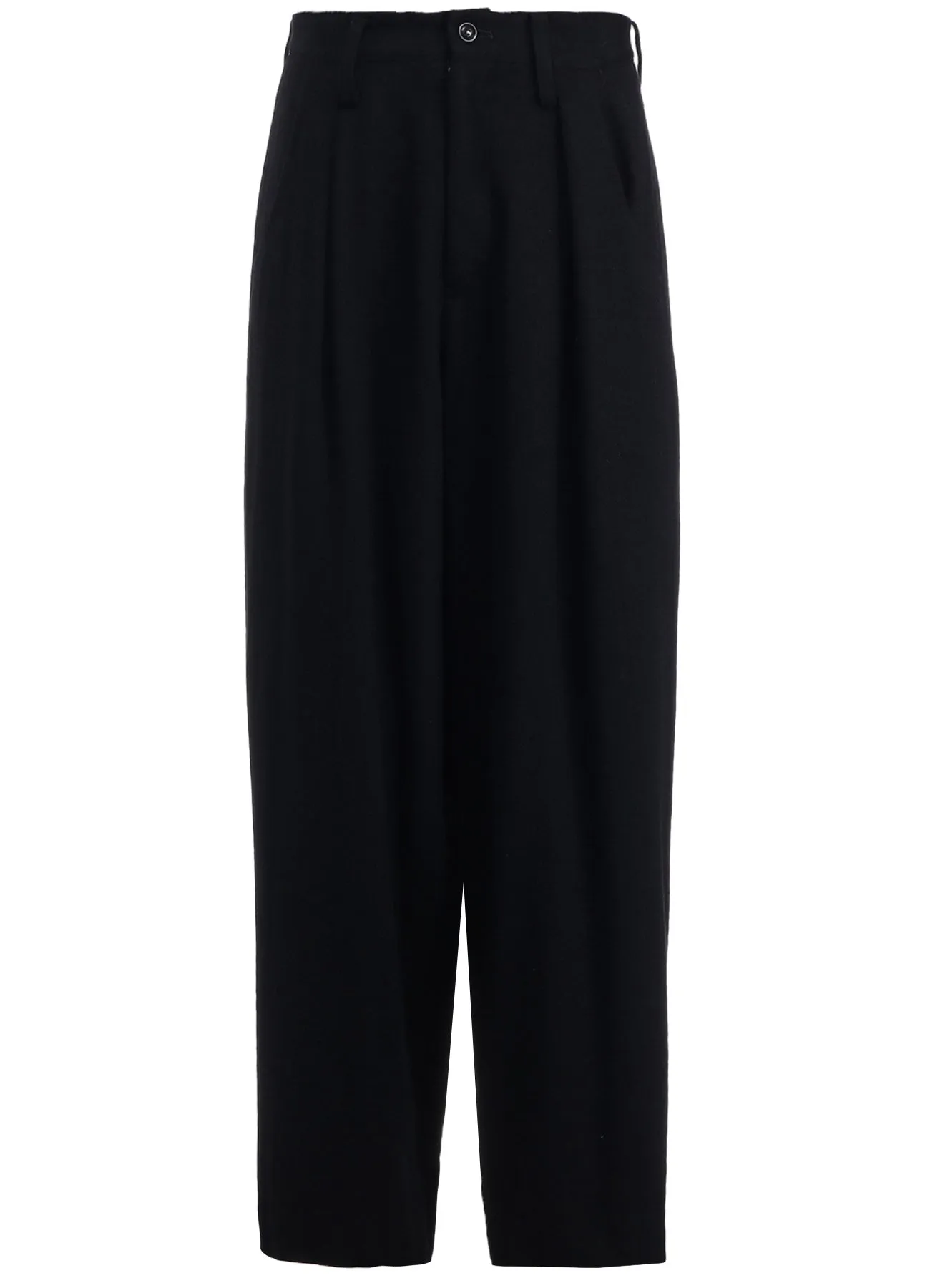WOOL FLANNEL SINGLE TUCK WIDE PANTS sold by Yohji Yamamoto product image thumbnail 2