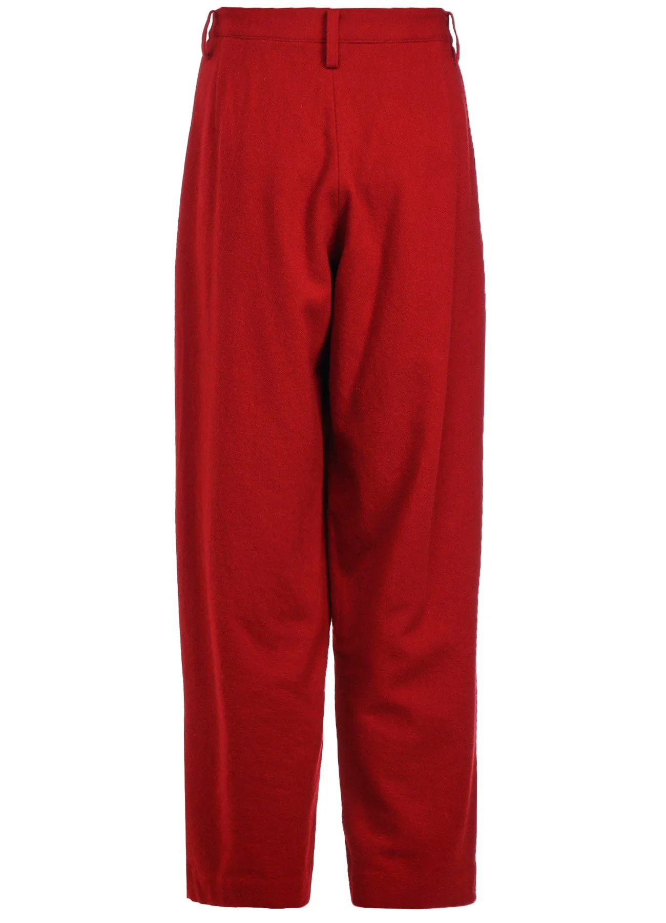 WOOL FLANNEL SINGLE TUCK WIDE PANTS sold by Yohji Yamamoto product image thumbnail 3