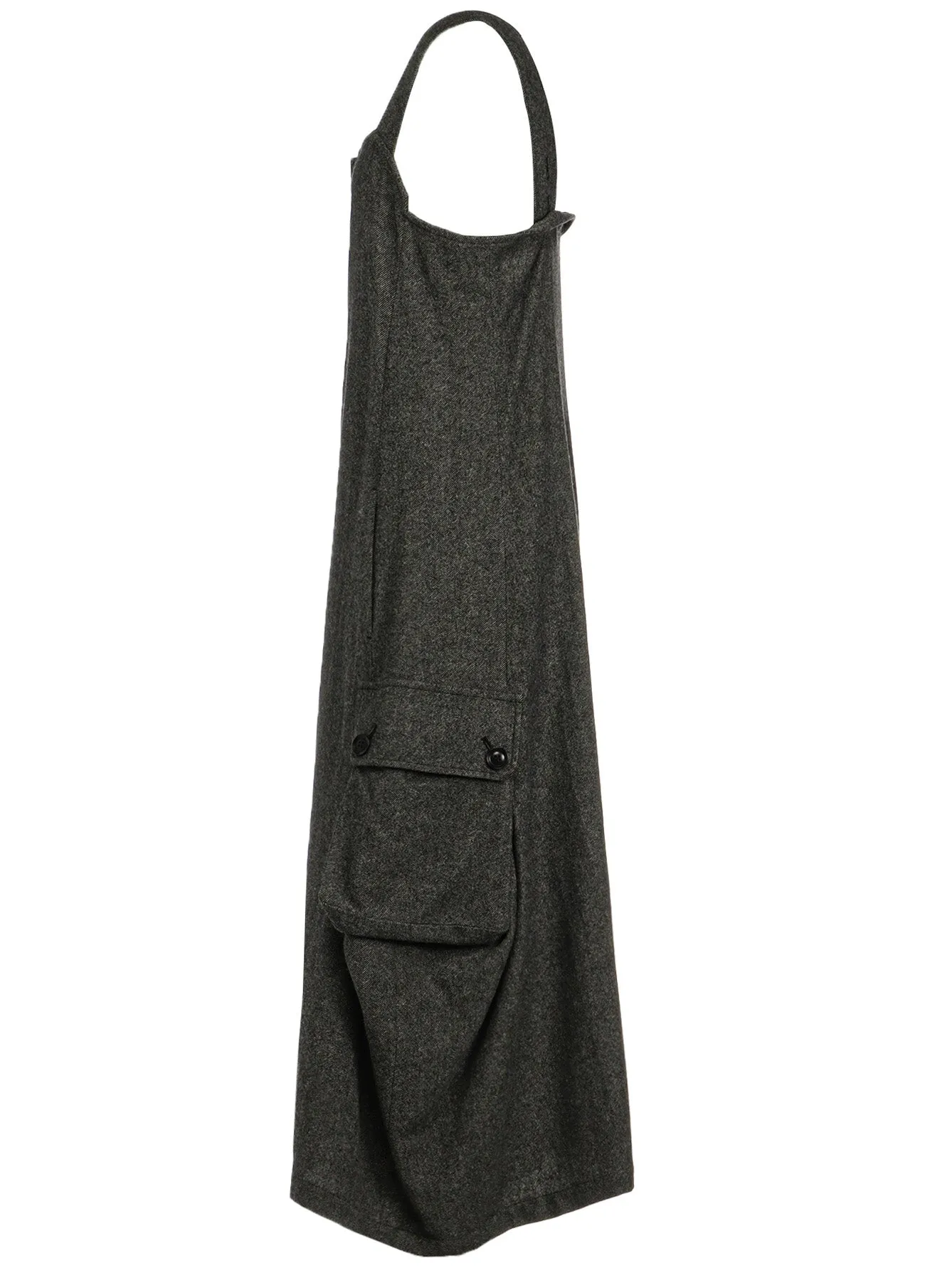 WOOL FLANNEL WORK DRESS sold by Yohji Yamamoto product image thumbnail 3