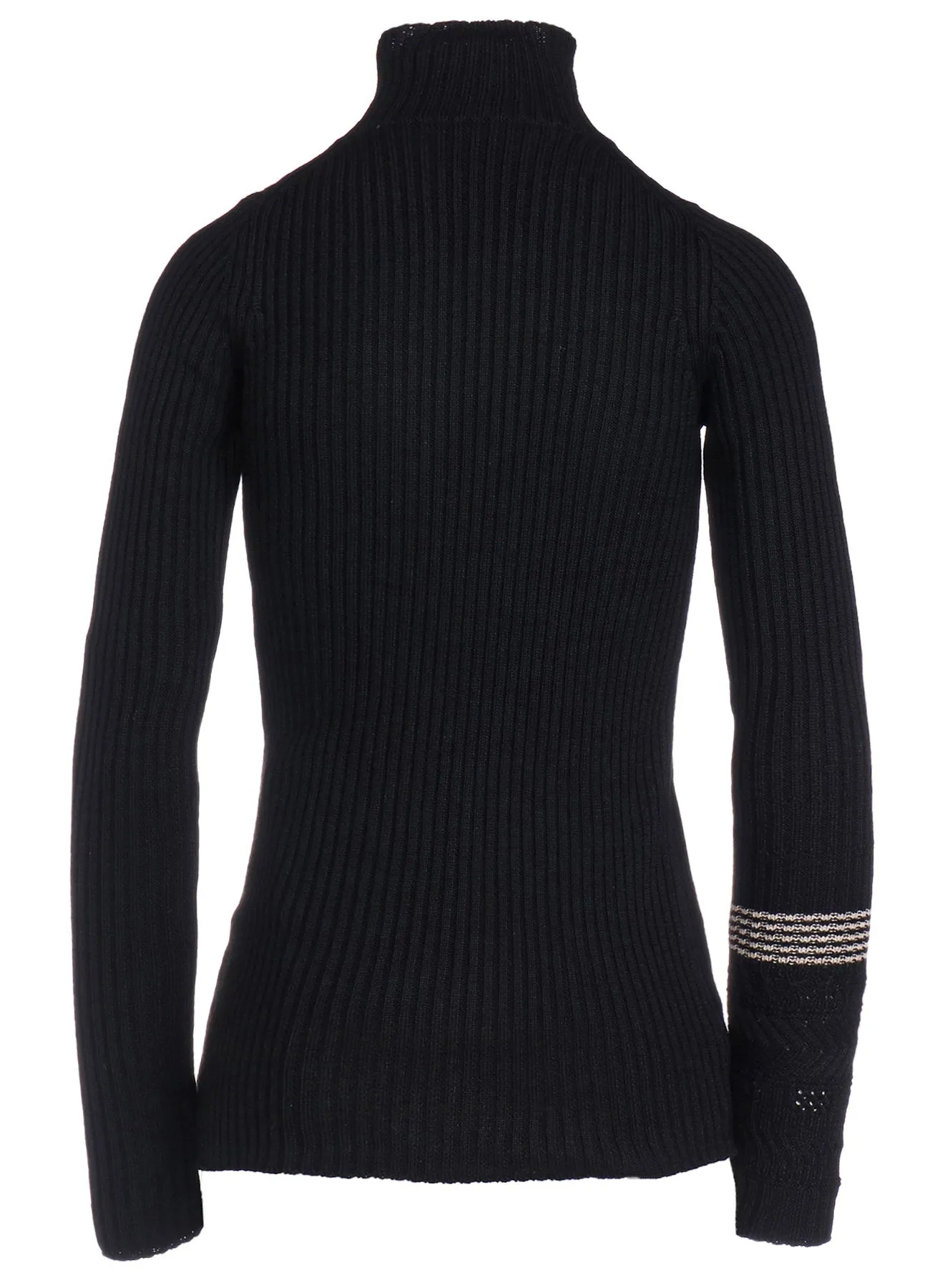 WOOL RIB HIGH NECK PULLOVER sold by Yohji Yamamoto product image thumbnail 3